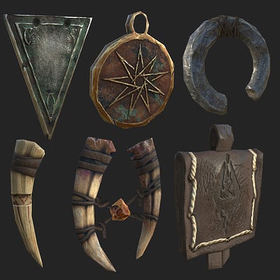 William hoglund mayer amulets textured
