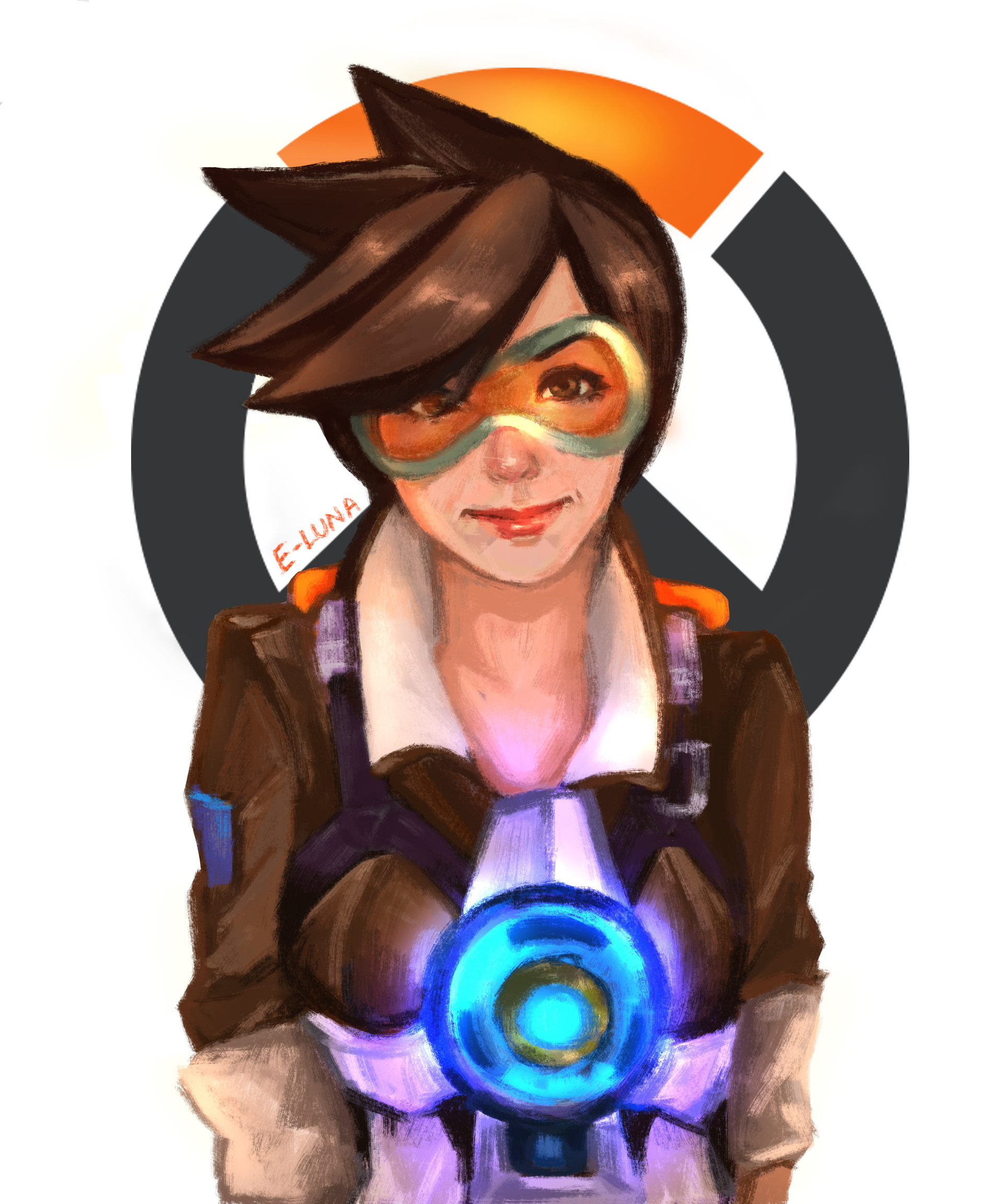 Elena Carla Cucu - Overwatch Tracer fan art