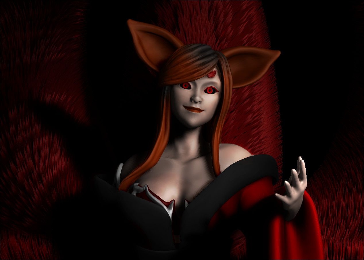 Here's the close up of Akane, It's kinda hard to sculpt with Zbrush at first, but lately i find it really fun and enjoying. In this project, i learned a lot of Zbrush. I learn about sculpting with actual human anatomy, sculpting hair, and fibermesh.