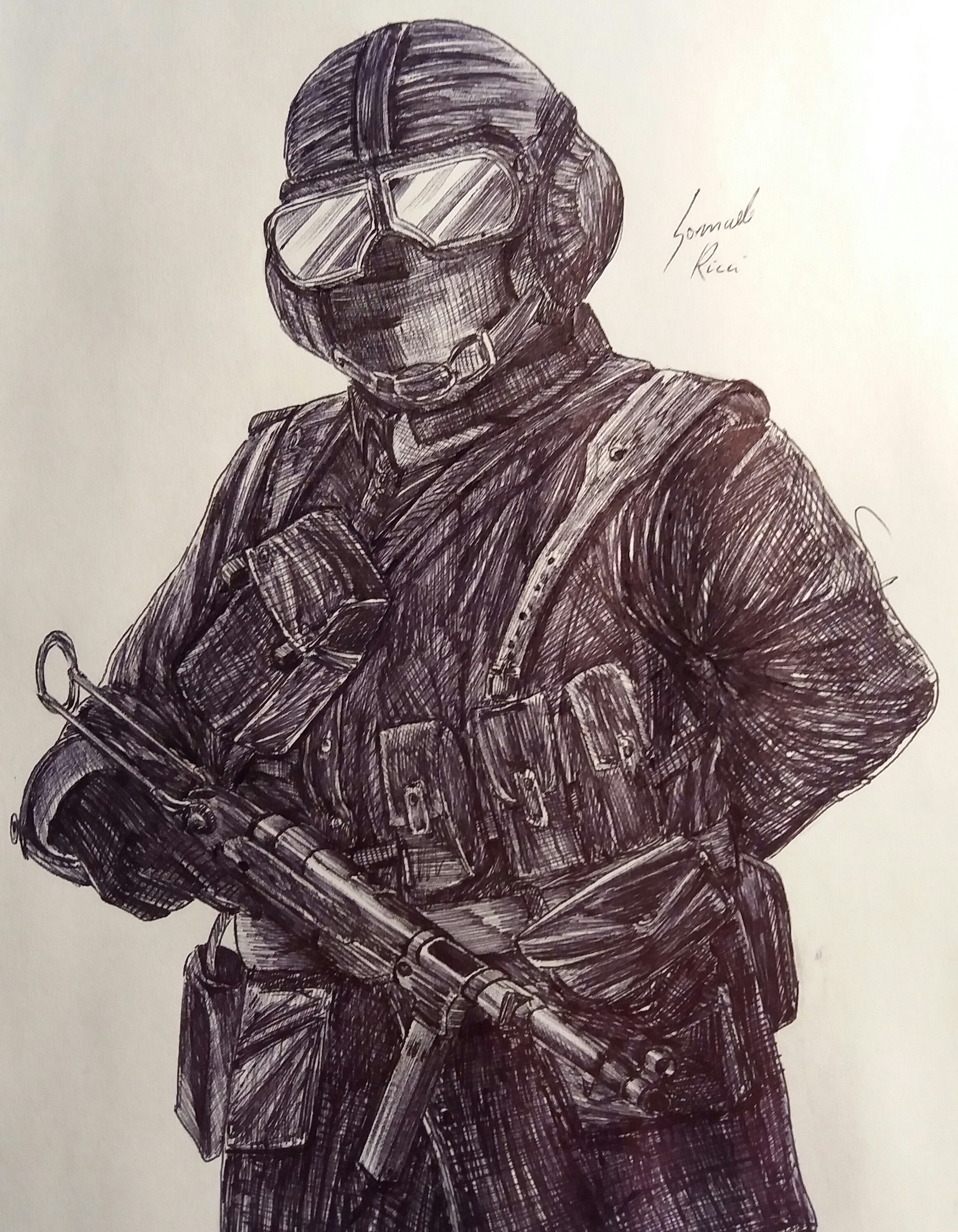 Artstation Jager Pen Art Samuele Ricci