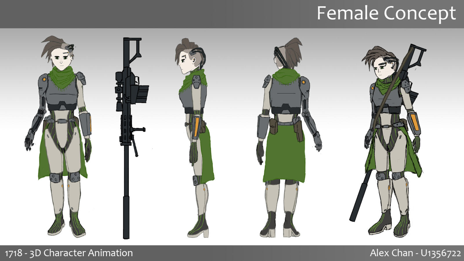 Developed version of the female concept. The faces were a last-minute addition, and I'm intending to redo them.