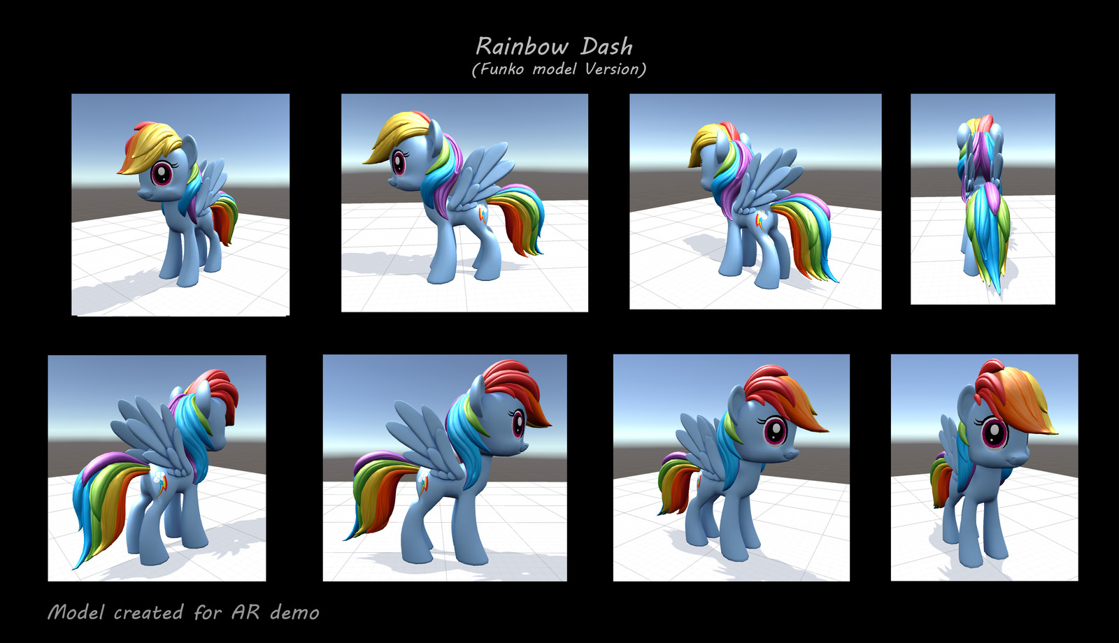 Rainbow Dash in Unity