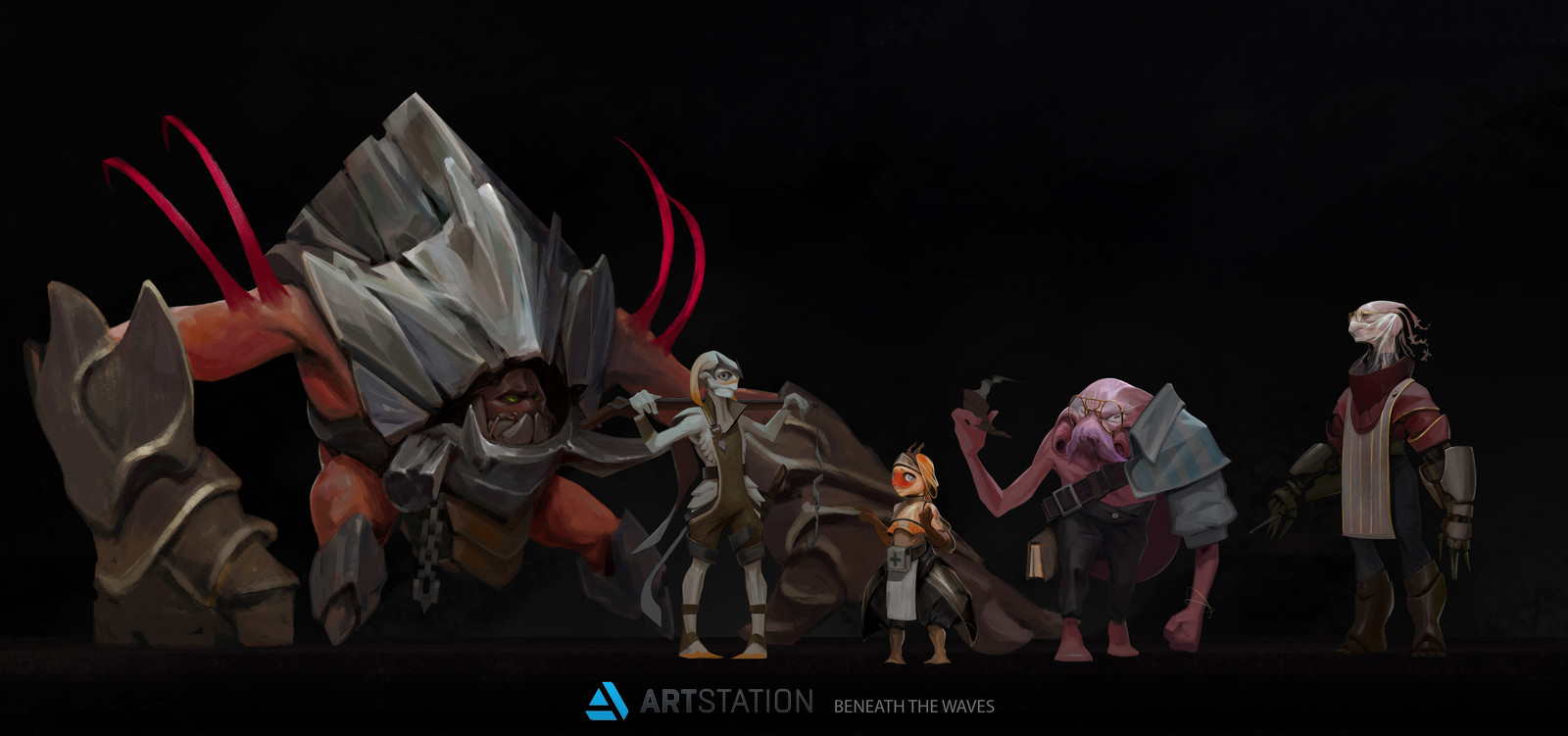 Beneath the Waves_Humanoid_character_concept art