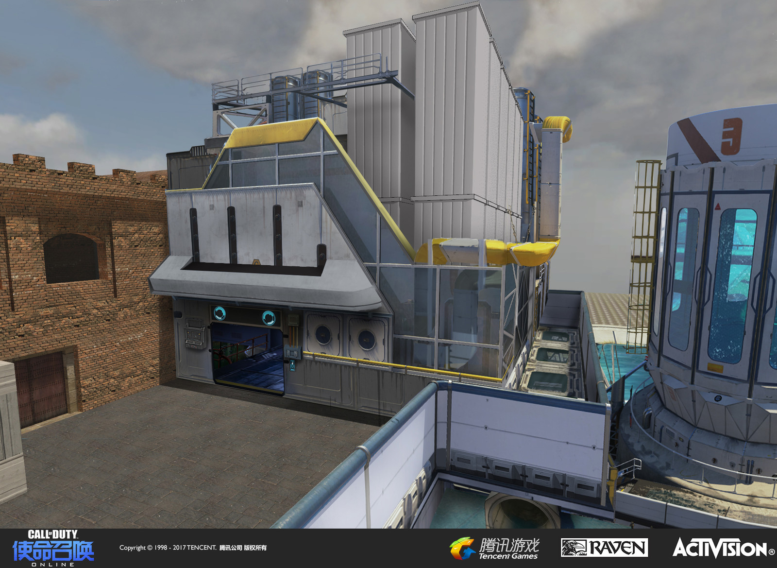 Concept art I created using photoshop of a water filtration plant. The design aesthetic was influenced by elements of the map "Solar" from Call of Duty: Advanced Warfare