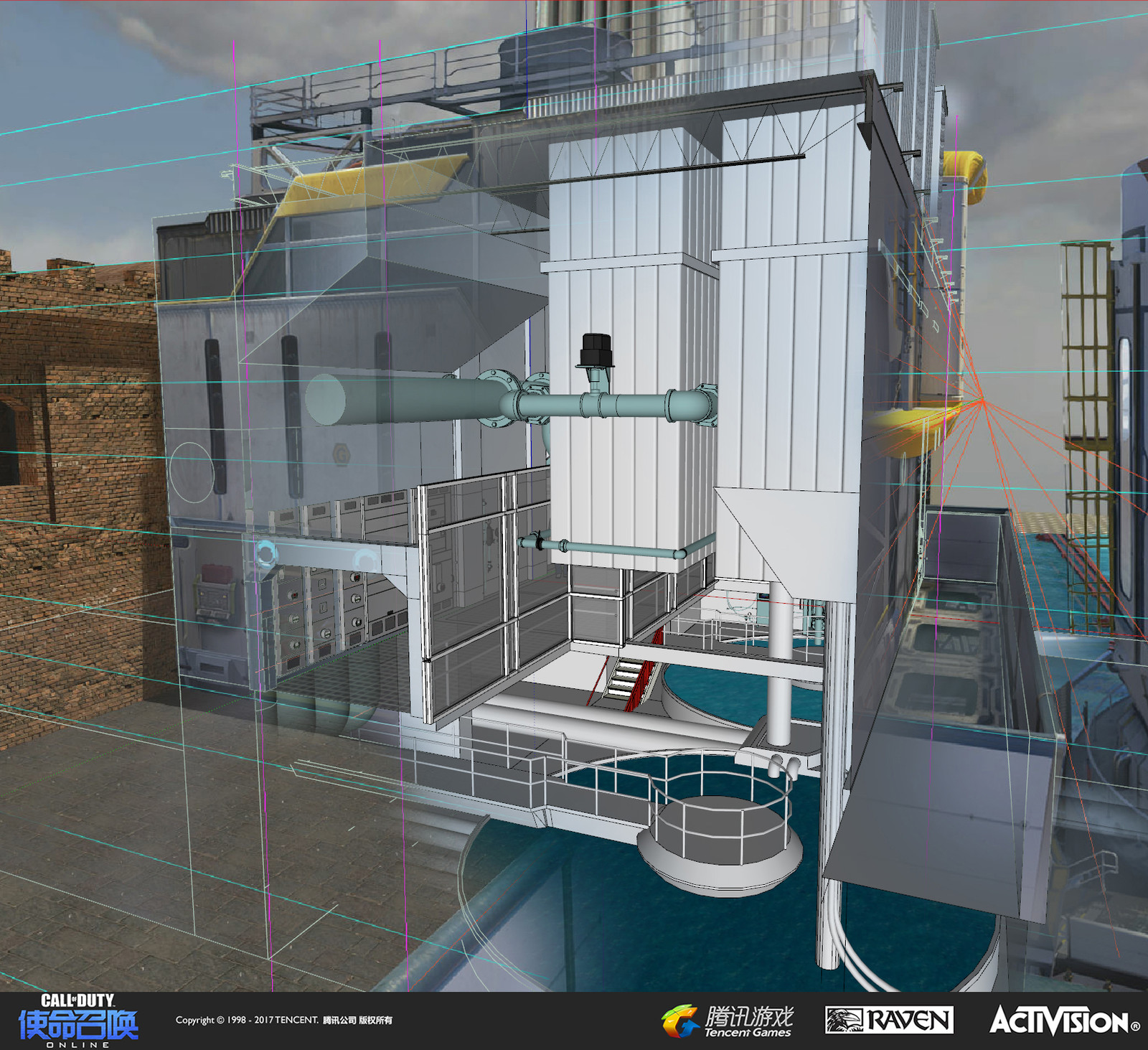For the interior concept of the water filtration building, I used SketchUp to deal with tight and narrow interior space. 