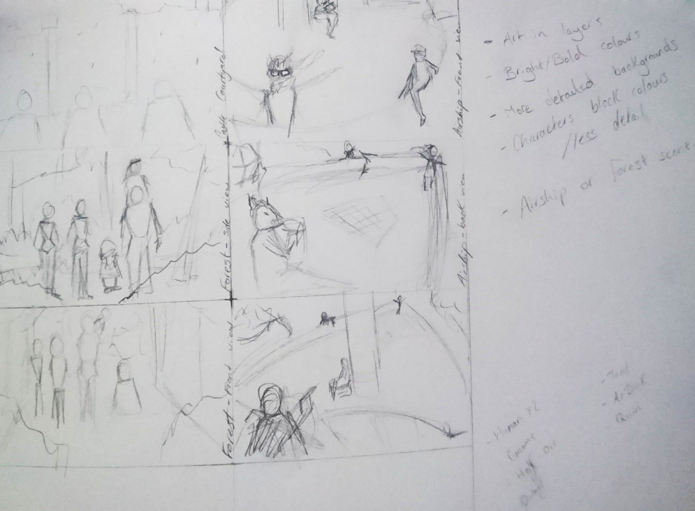 Sketch/Thumbnail Designs 