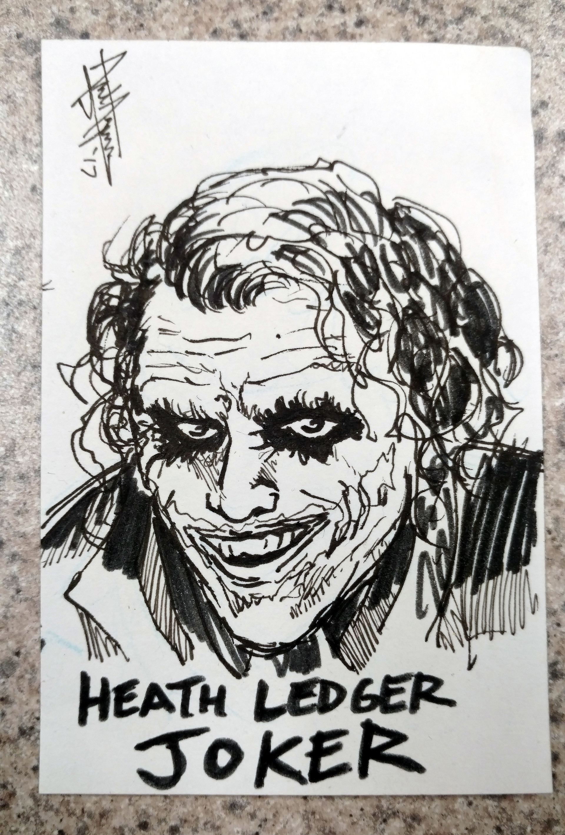 heath ledger joker card