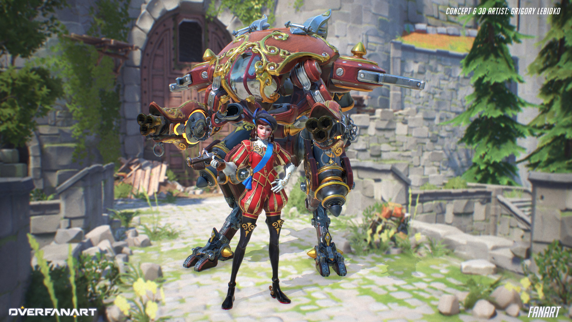 Artstation Overwatch Dva Fan Skin Pilot Grigory Lebidko