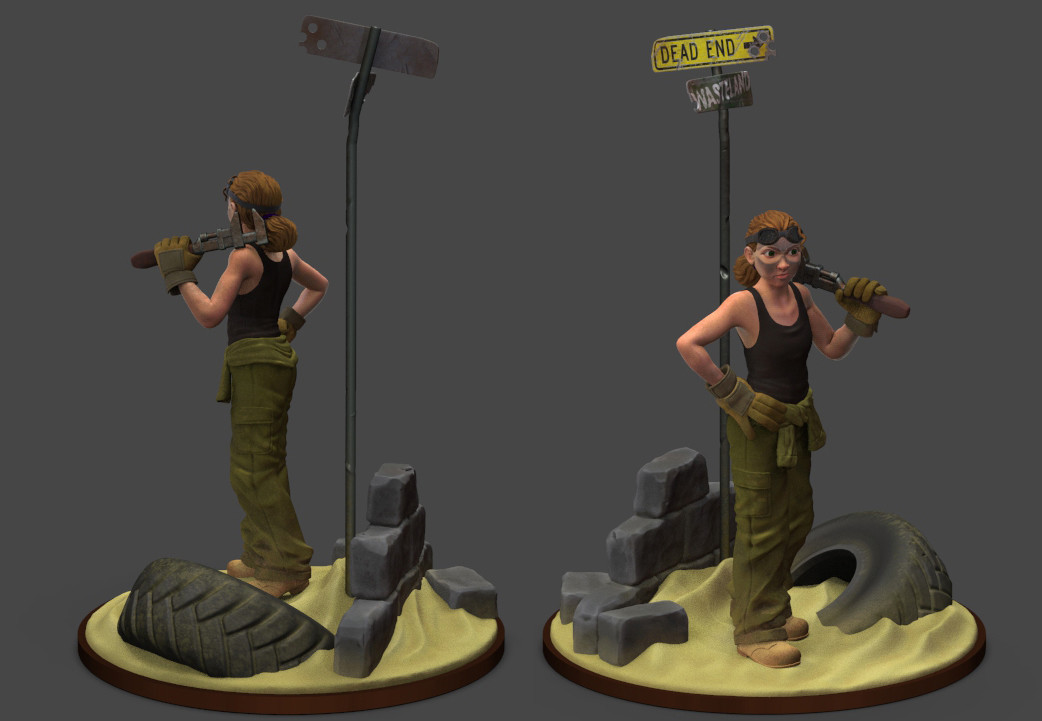 Keyshot render, front and back.