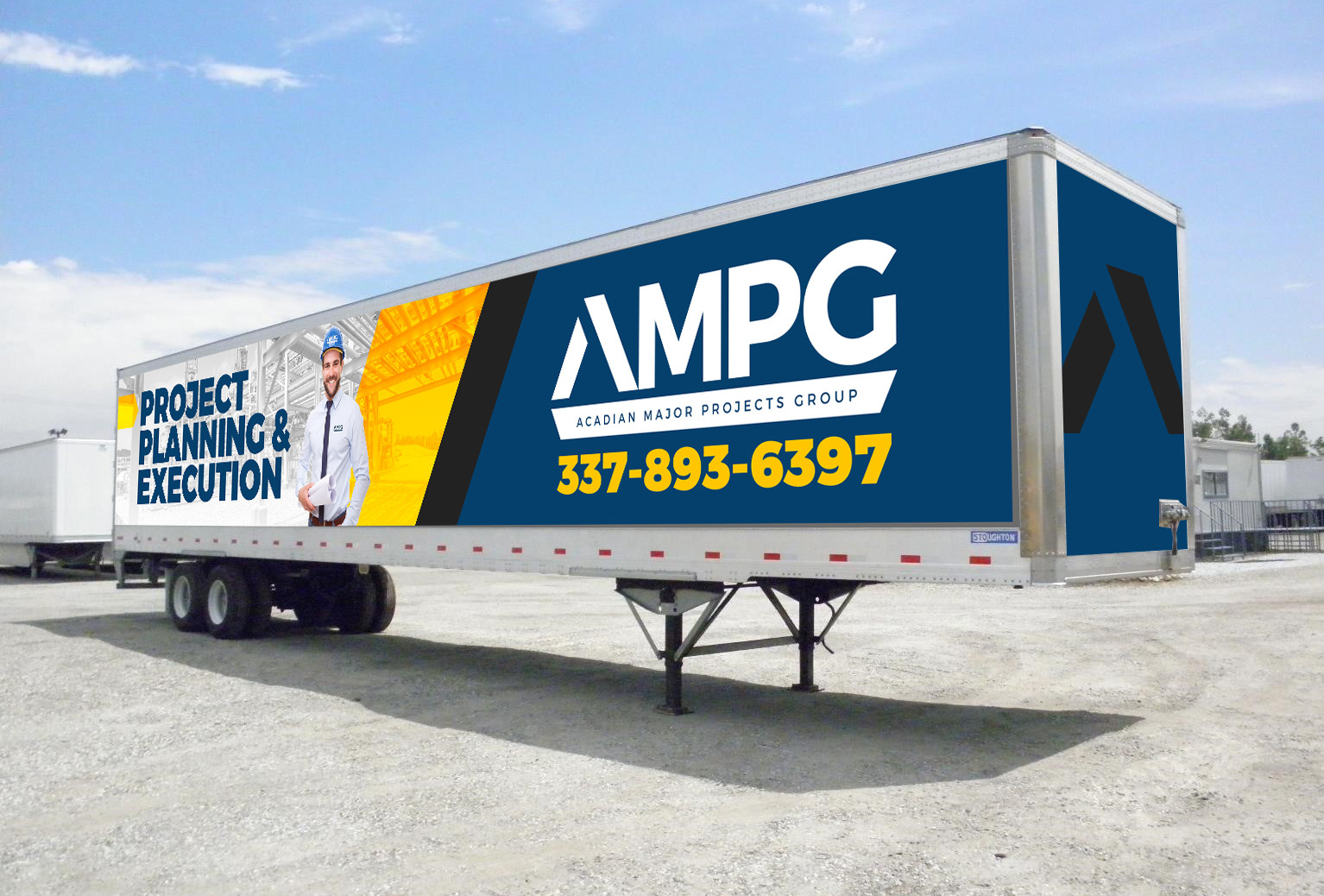 ArtStation 53' Box Trailer Wrap Design