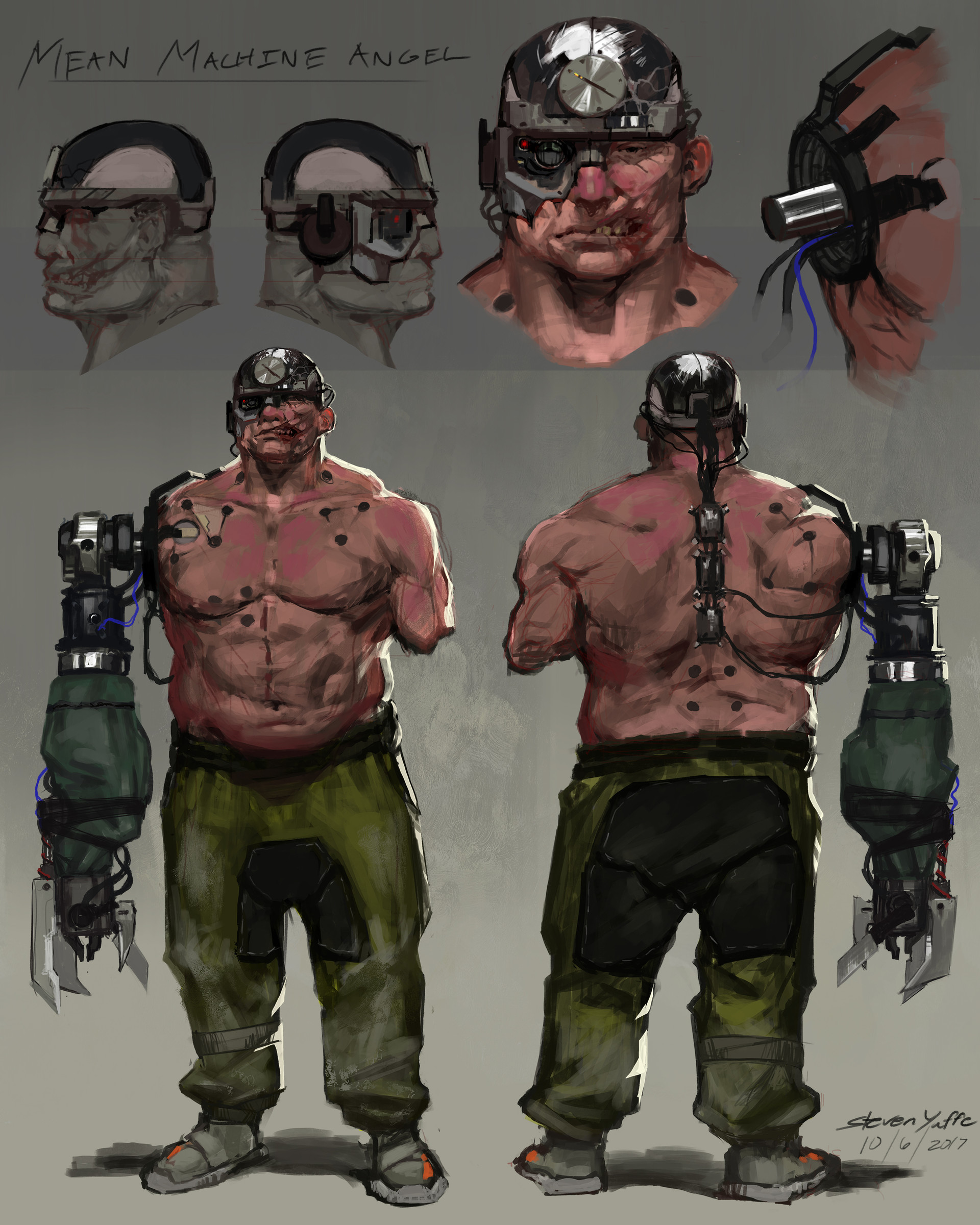 Artstation Mean Machine Angel Steven Yaffe