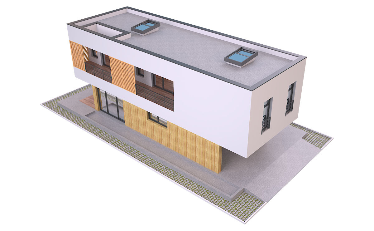 Artstation Modern House 2 Free 3d Model Md Hoque