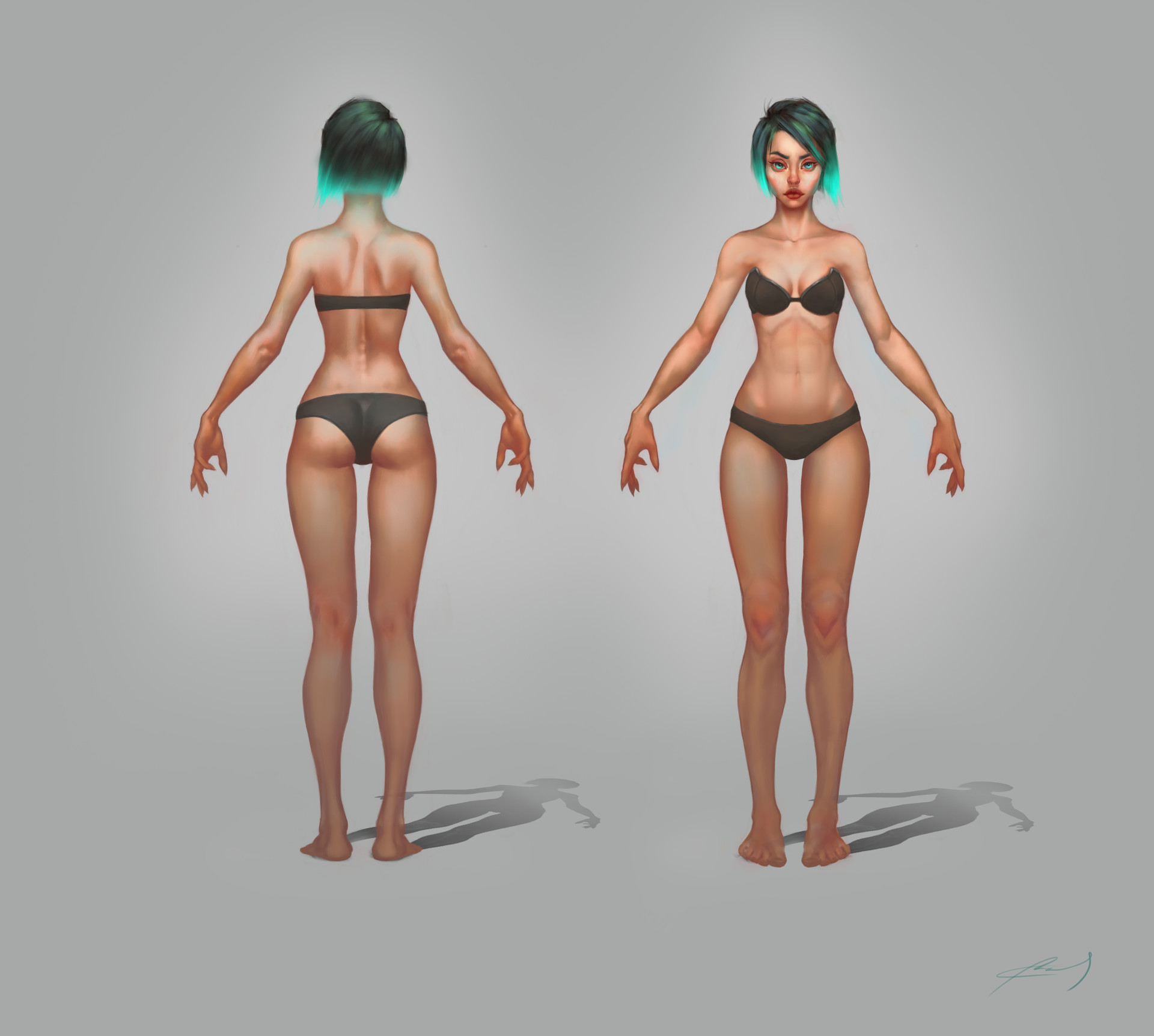Artstation Stylized Female Anatomy Gonzo Journey