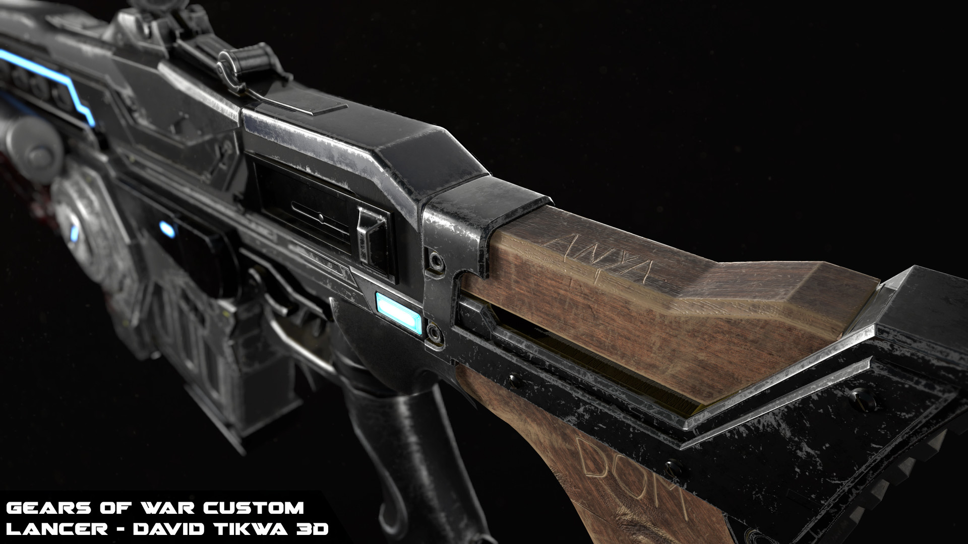 Artstation Gears Of War 4 Custom Lancer David Tikwa