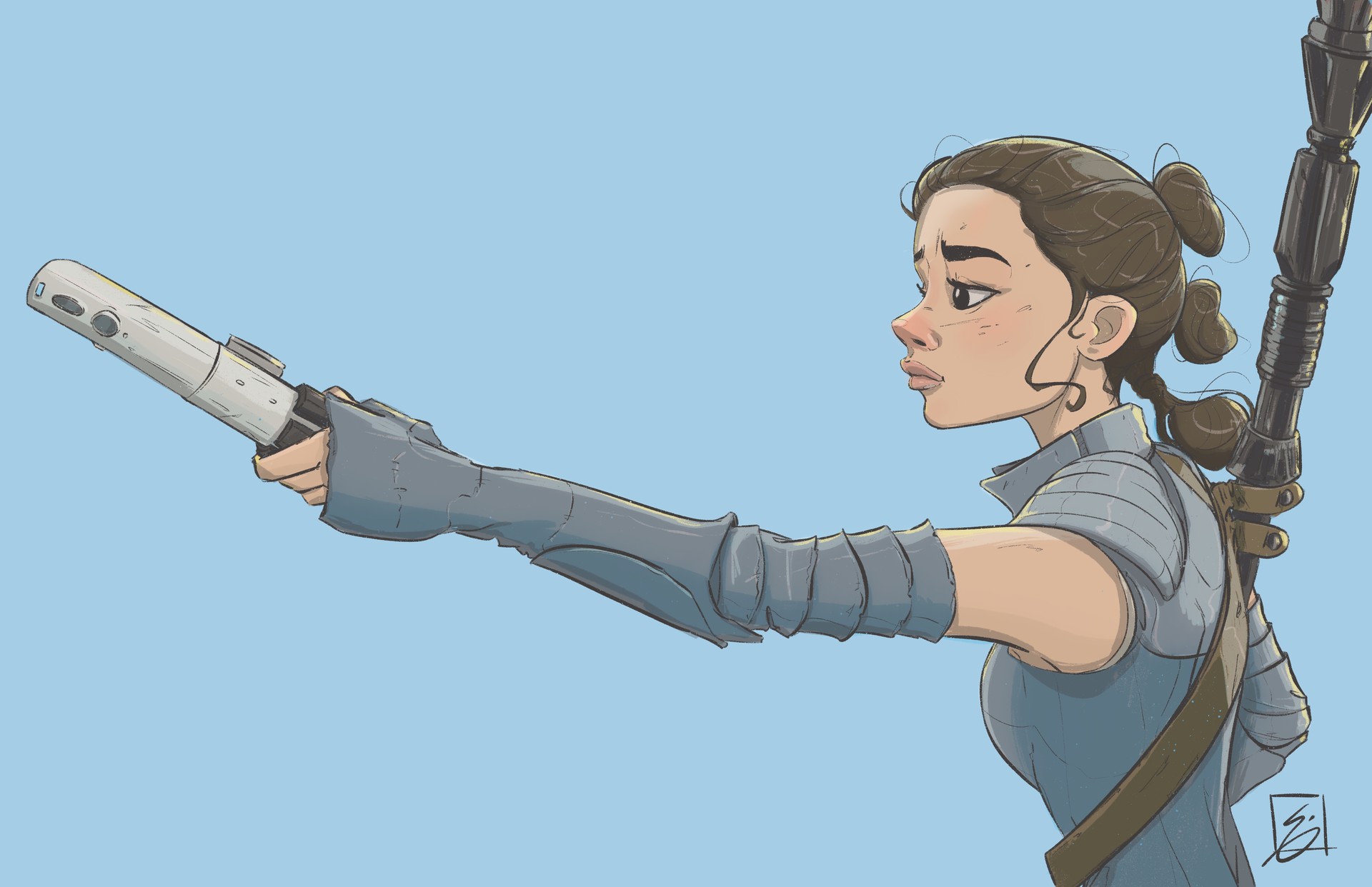 Artstation Rey Star Wars The Last Jedi Noah Eisenman