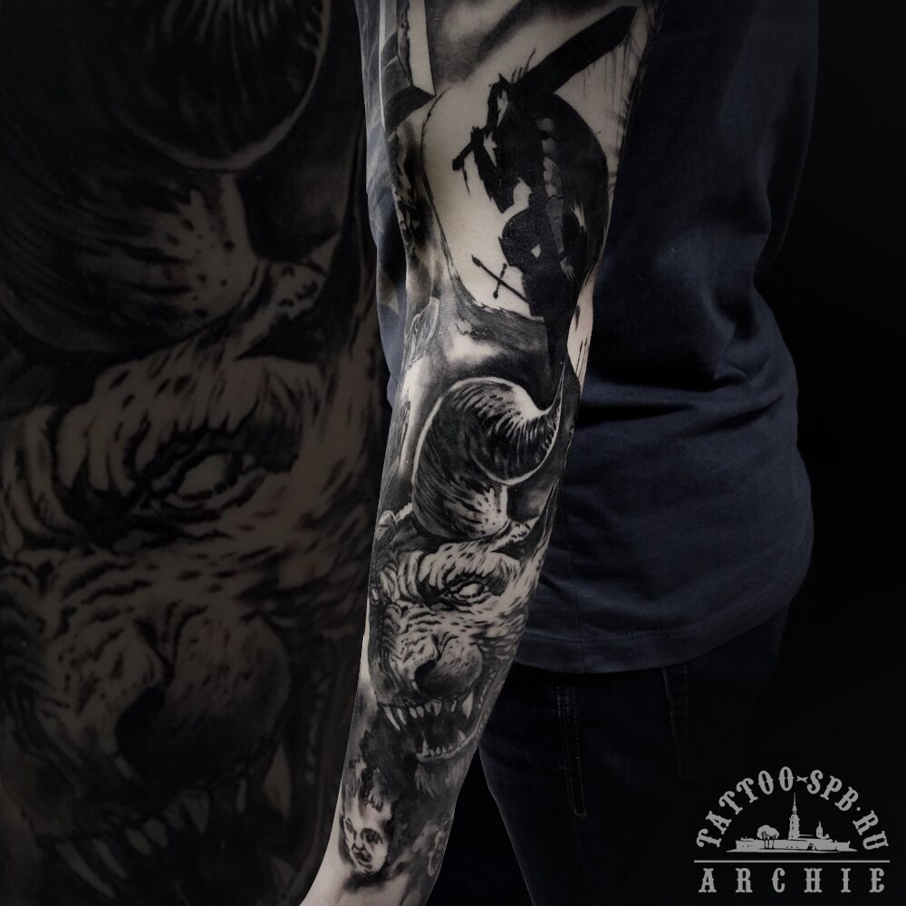 Artstation Berserk Tattoo Renat Zagidullin One of my favorite pieces ever since i began collecting anime production art. artstation berserk tattoo renat