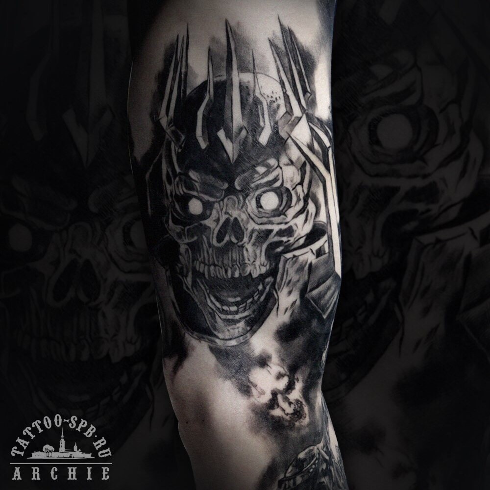 Skull Knight by captainsloth to go with my GuttsGriffith tattoo he did  back in September  rBerserk