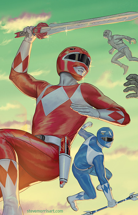 Artstation Mighty Morphin Power Rangers Connecting Variant