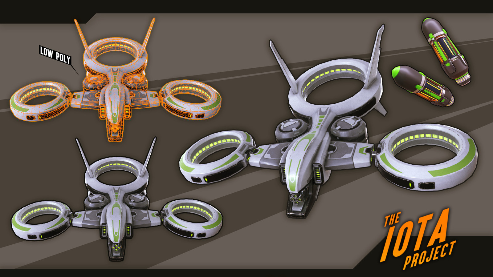 Here is the completed product of the Gunship model with final texture pass by Brenton Goodwin.