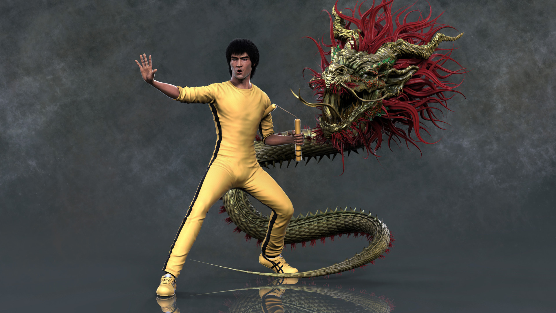 Artstation Bruce Lee Part2 Lisian Mennella