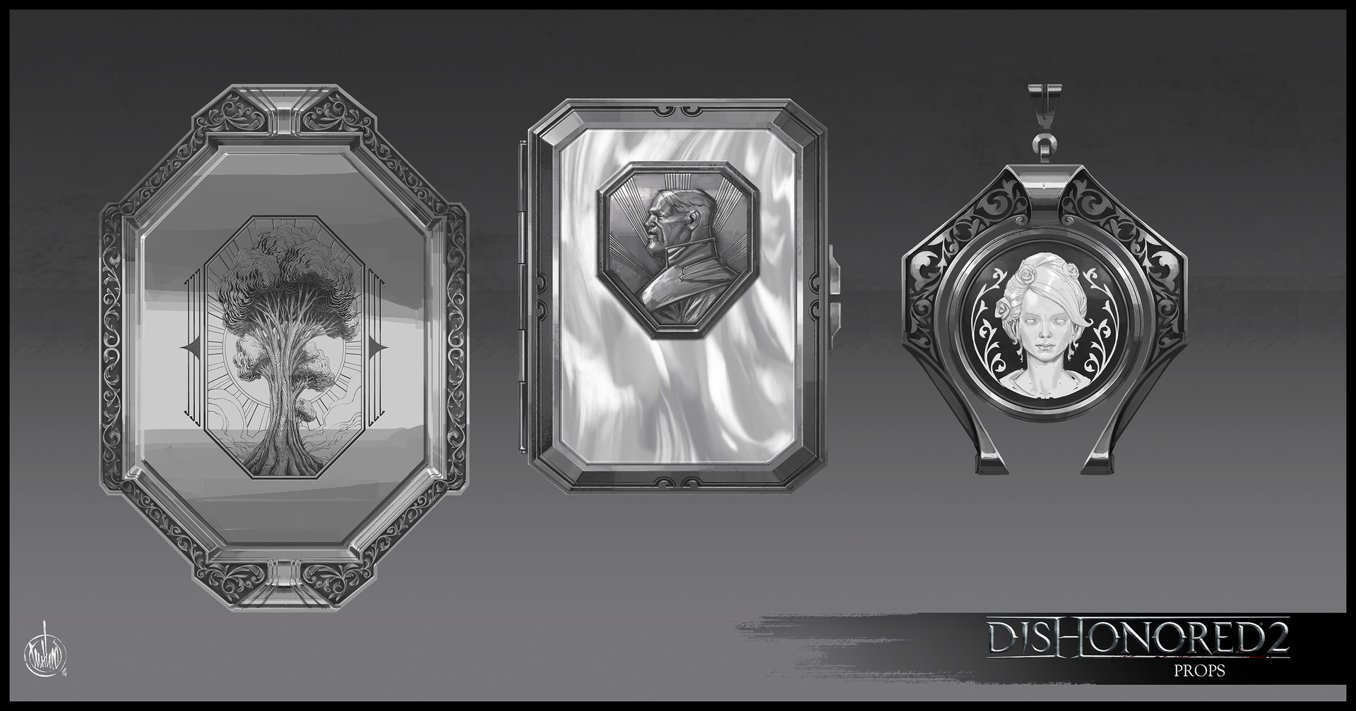 ArtStation - Technical Showcase: Dishonored - Misc Props (WIP)