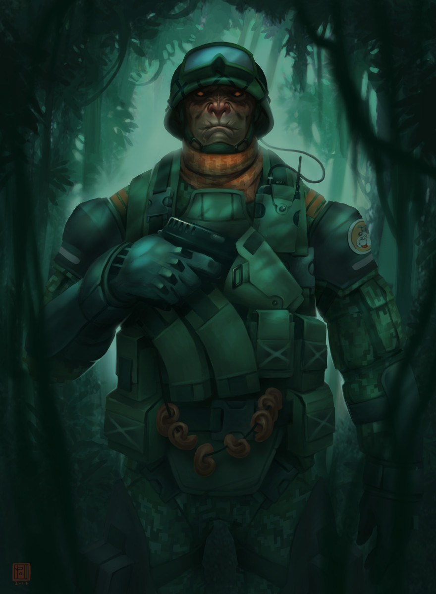 ArtStation Dog Soldier, Urukki Saki
