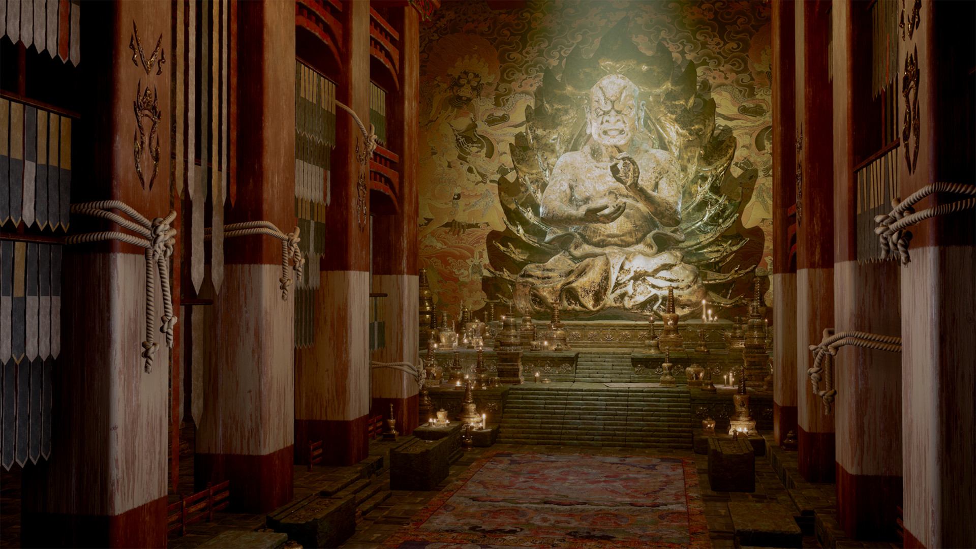 Artstation Tibetan Temple Jonathan Wu