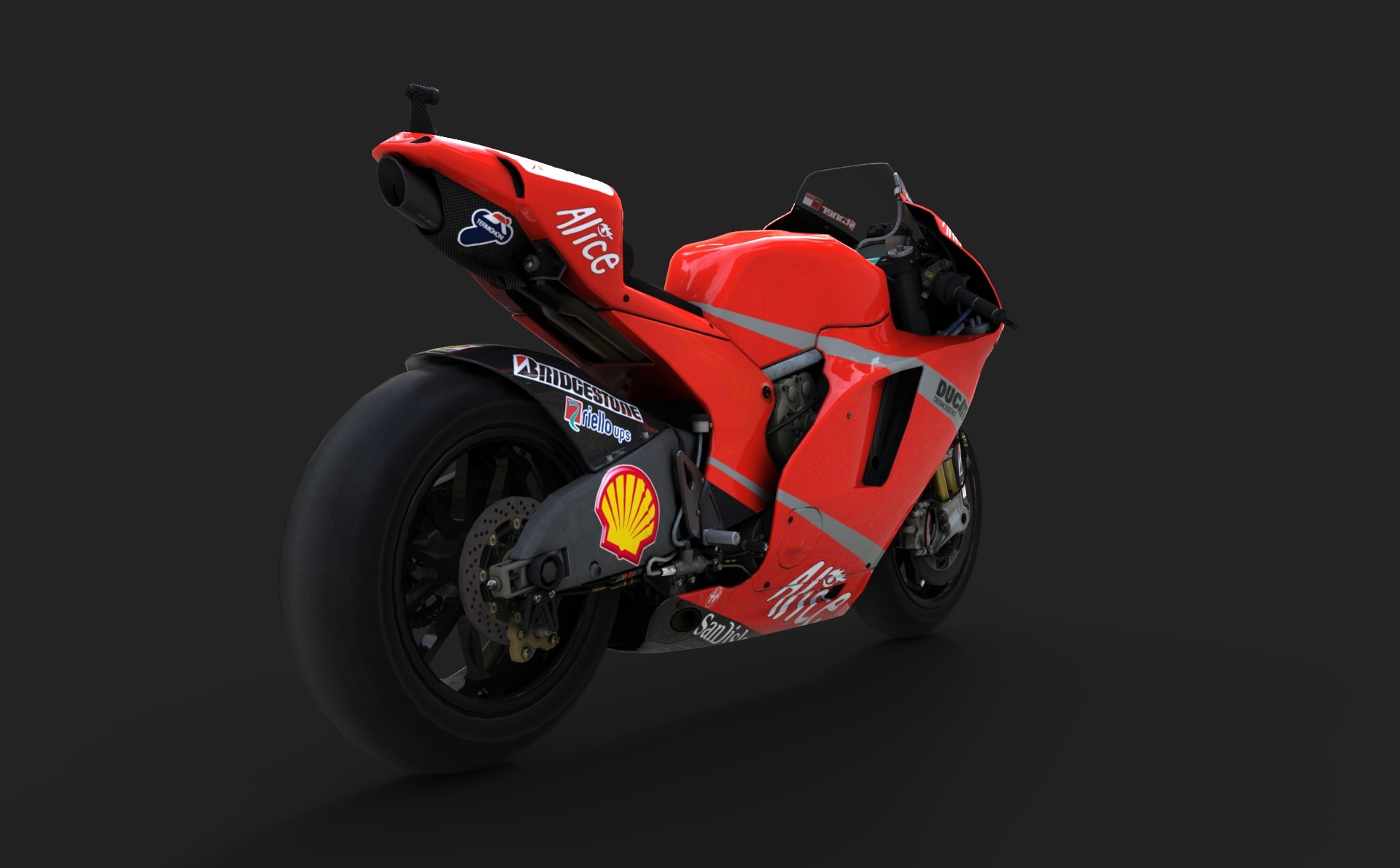 Andrea Sanna Ducati Desmosedici GP8 Casey Stoner livery