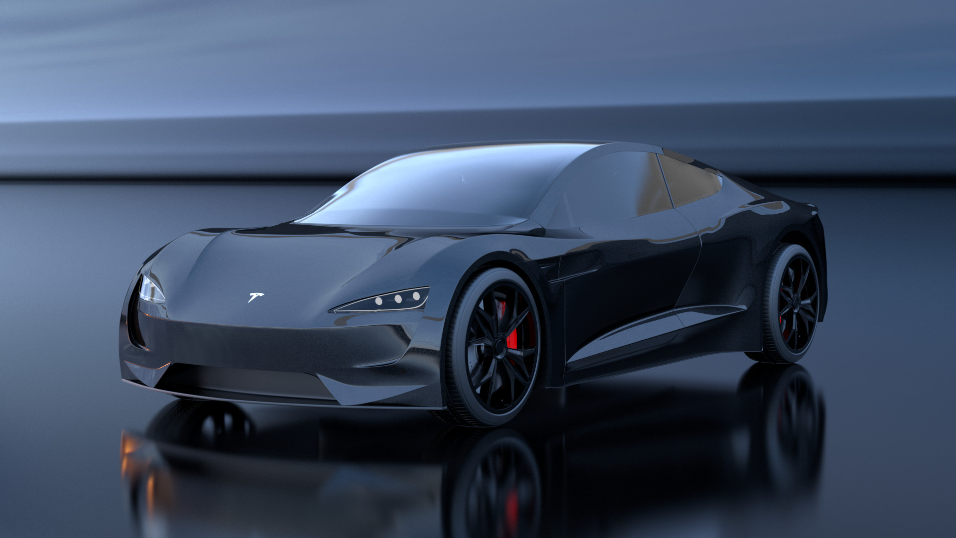 Tesla roadster matte sale black