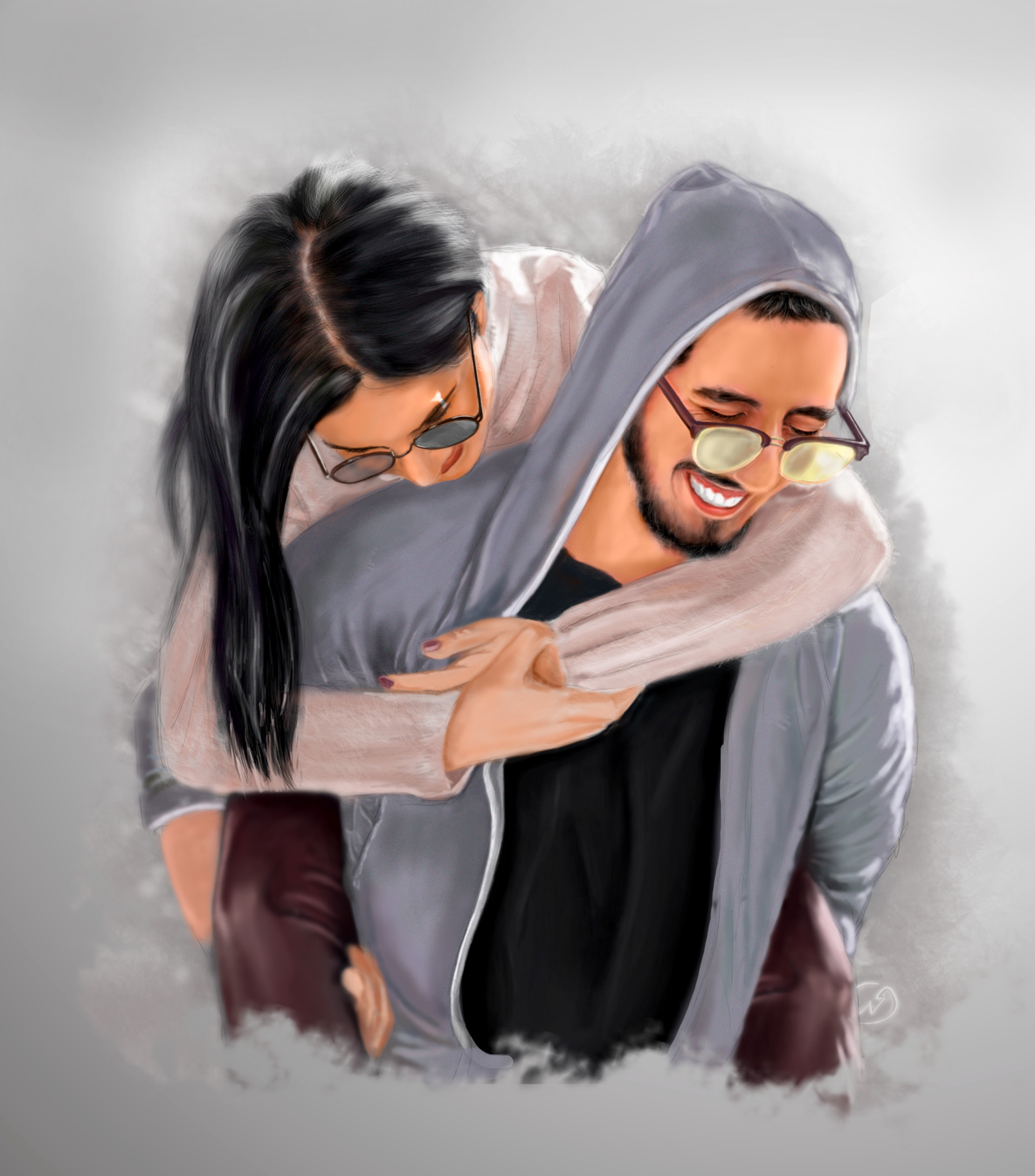 Couple Love Drawing Timelapse Youtube