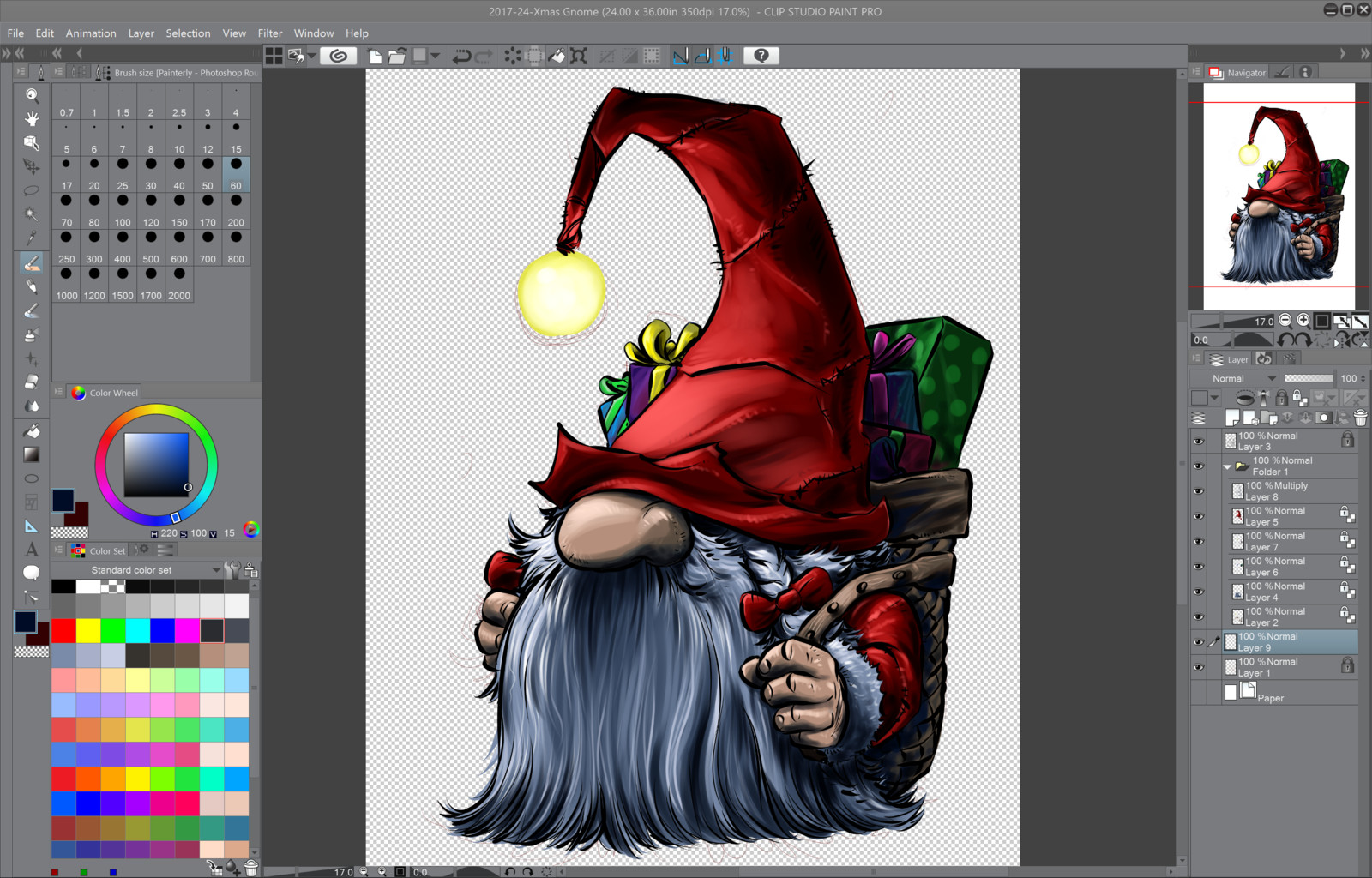 06- Finish painting the main character and now onto the background