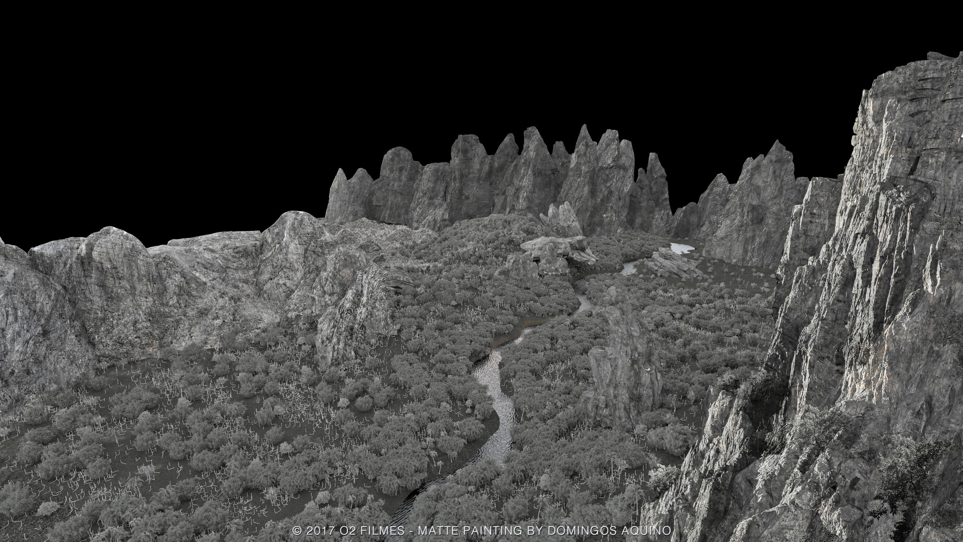 Artstation Digital Matte Painting Breakdown Domingos Aquino