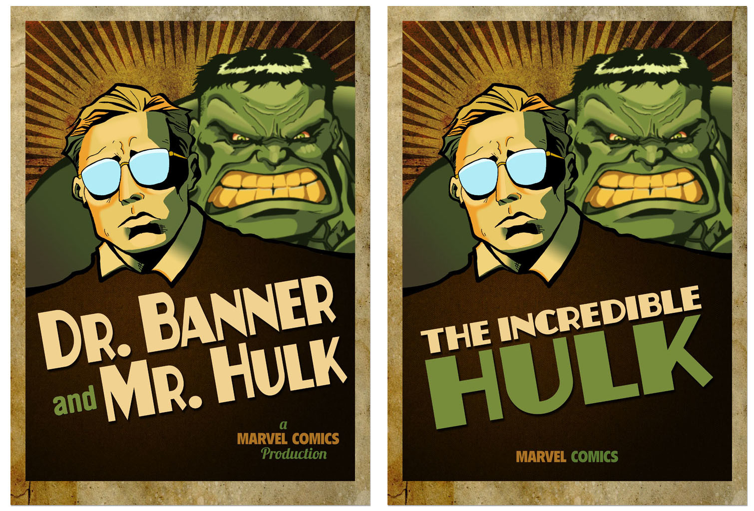Dr. Banner and Mr. Hulk poster