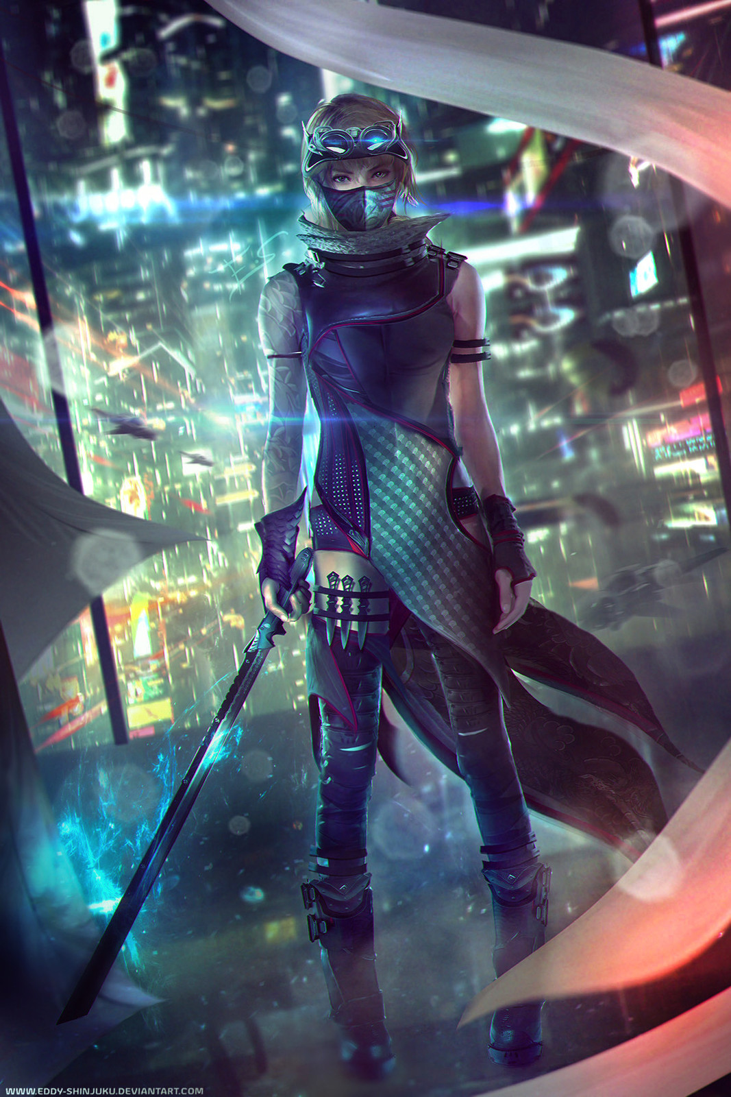 Sci-fi Ninjapunk Concept