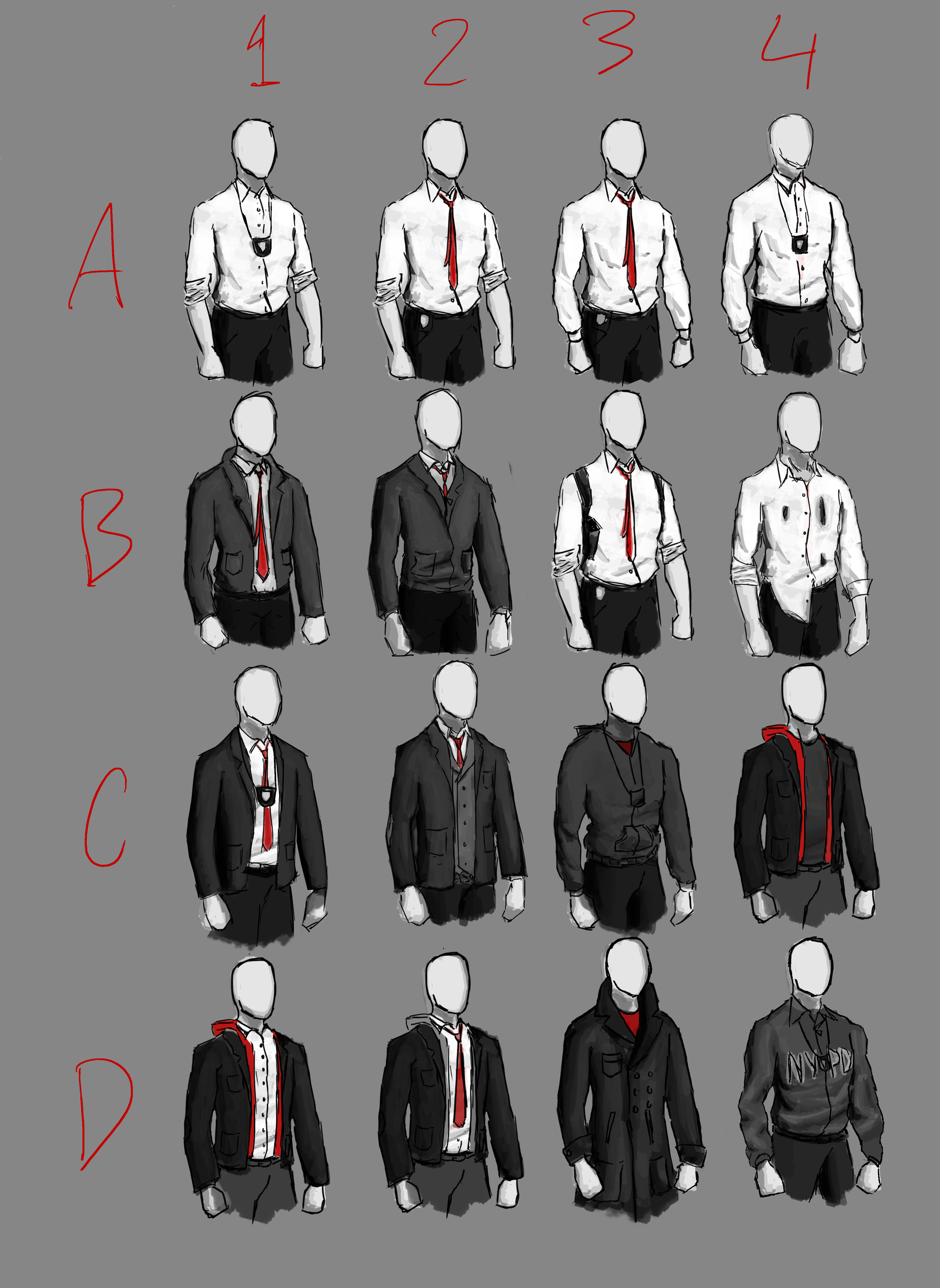 Modern detective outfit top