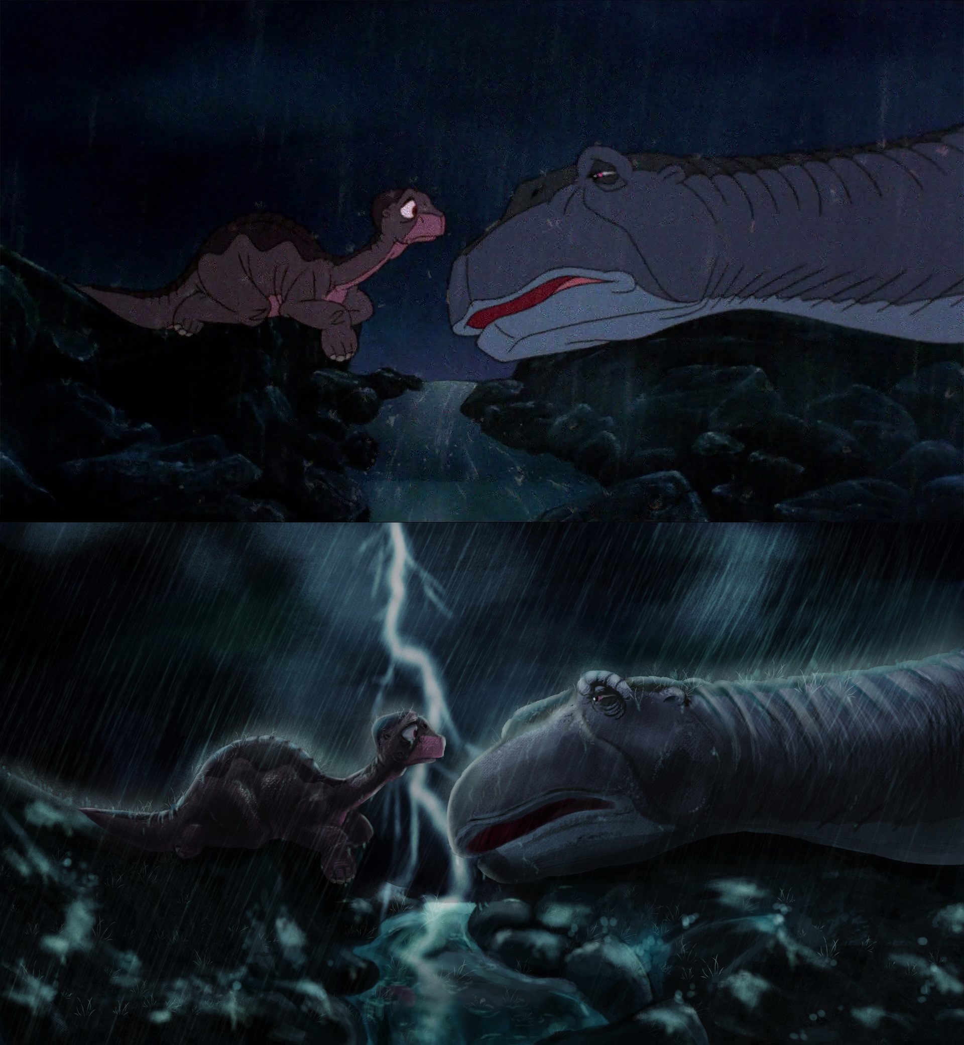 Land Before Time Digital Paintover 
