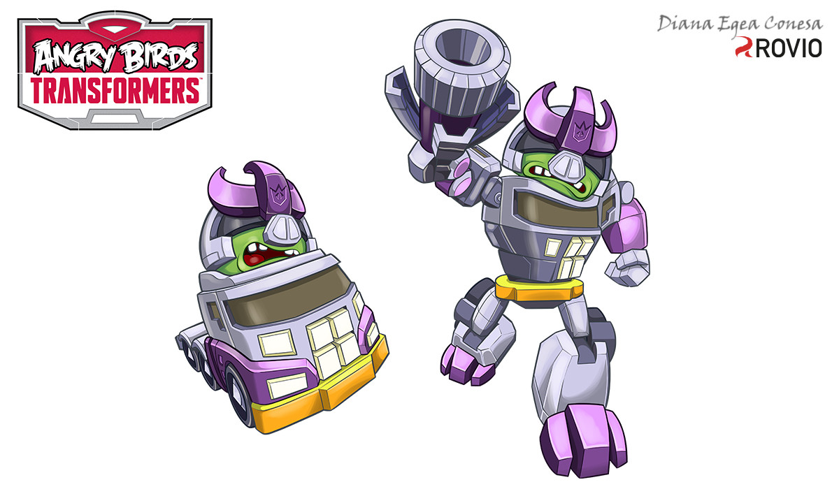 Artstation Angry Birds Transformers Autobirds Deceptihogs