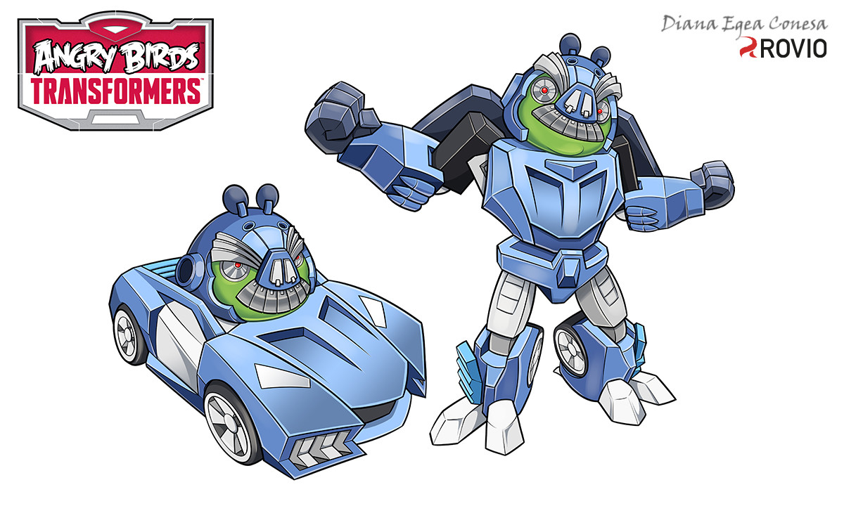 Artstation Angry Birds Transformers Autobirds Deceptihogs