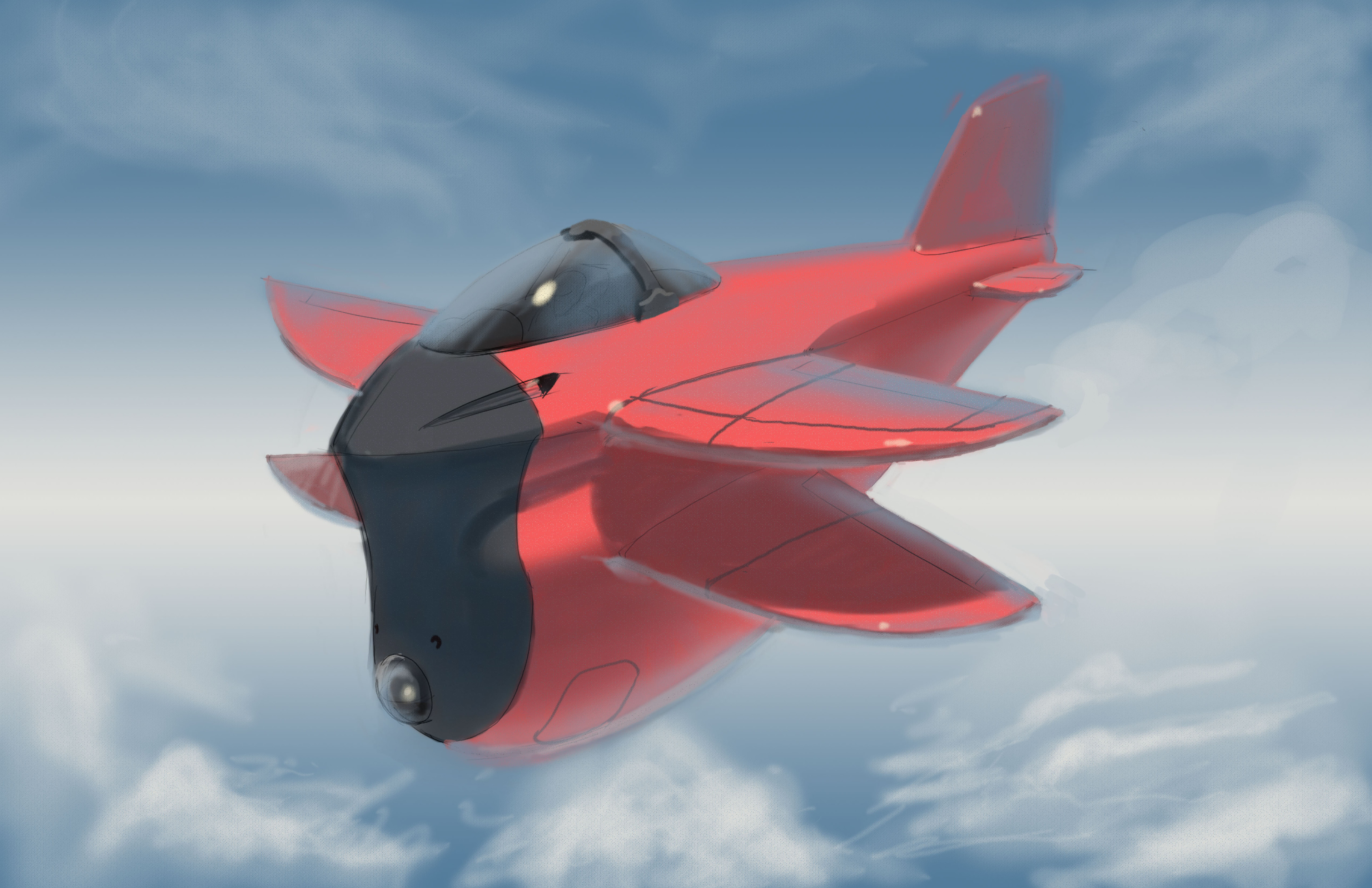 plane sketch