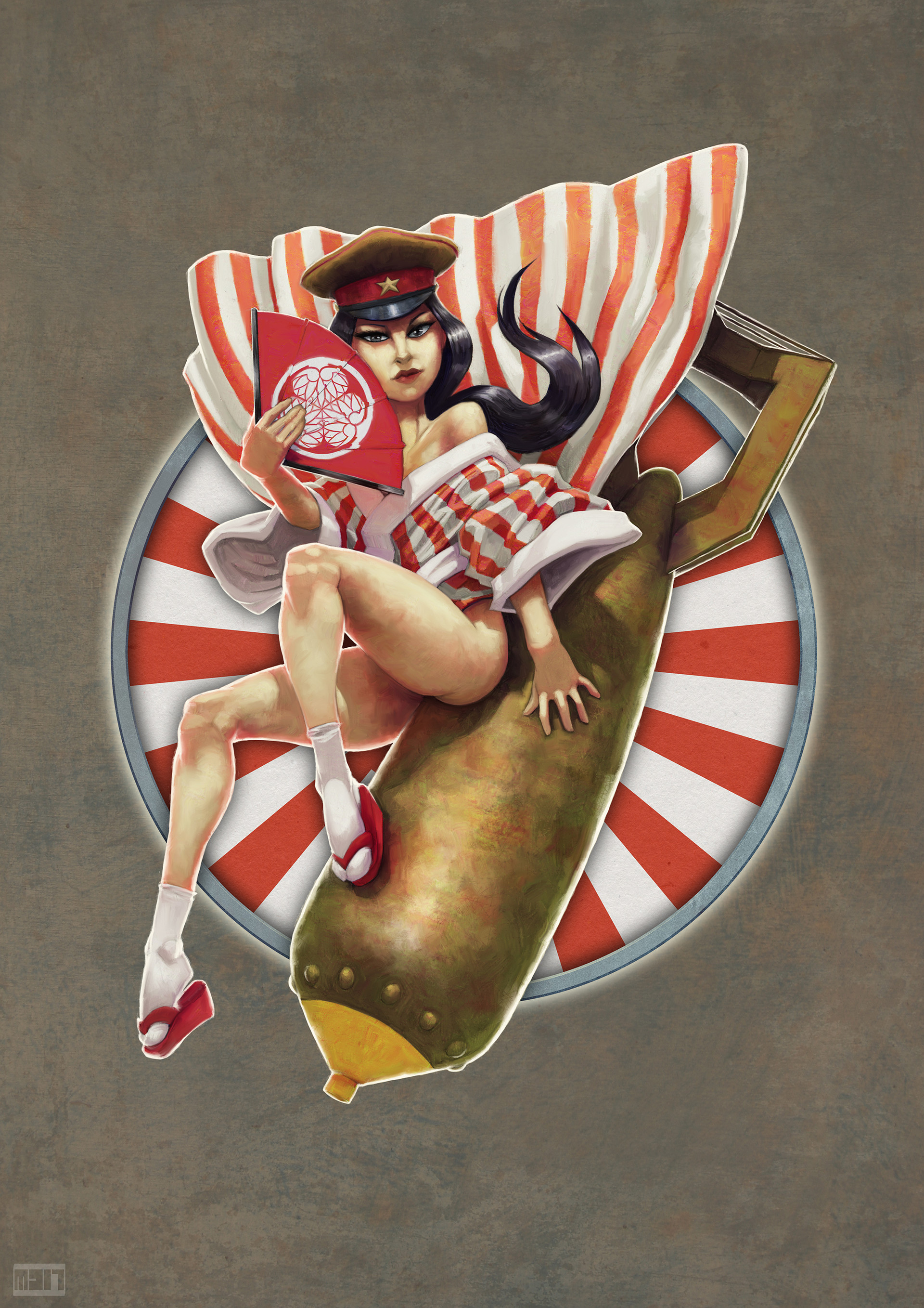 Japanese pin up art online