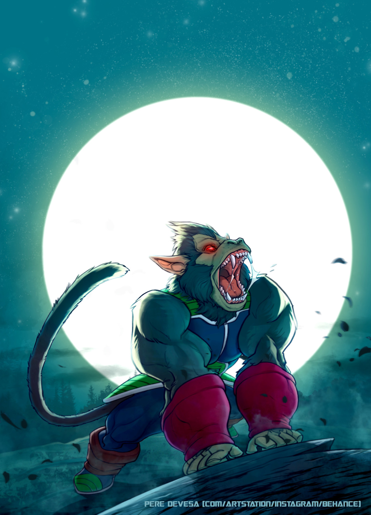 Artstation Oozaru Bardock Pere Devesa
