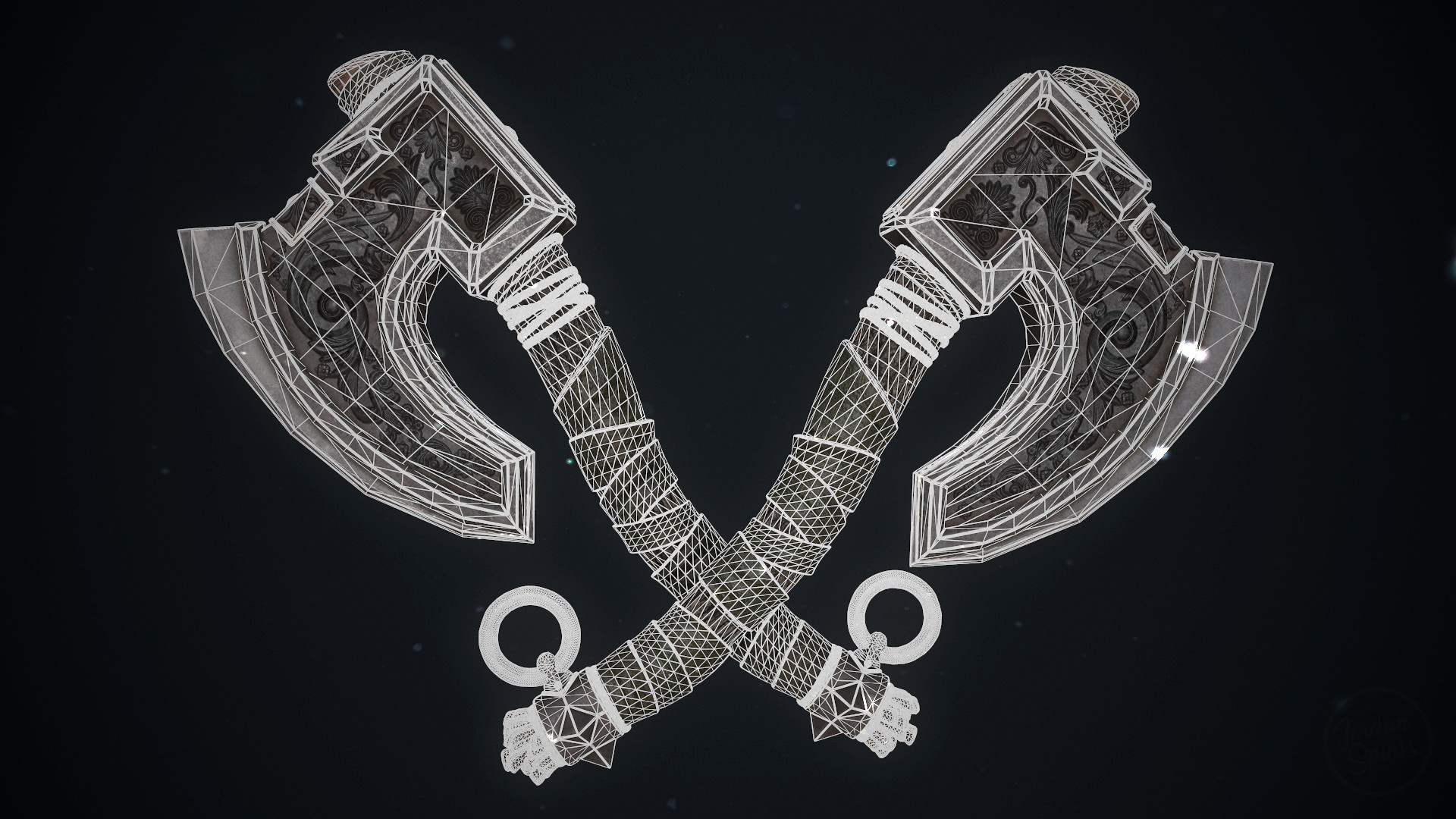 Artstation Dual Viking Axe Jordan Spinks