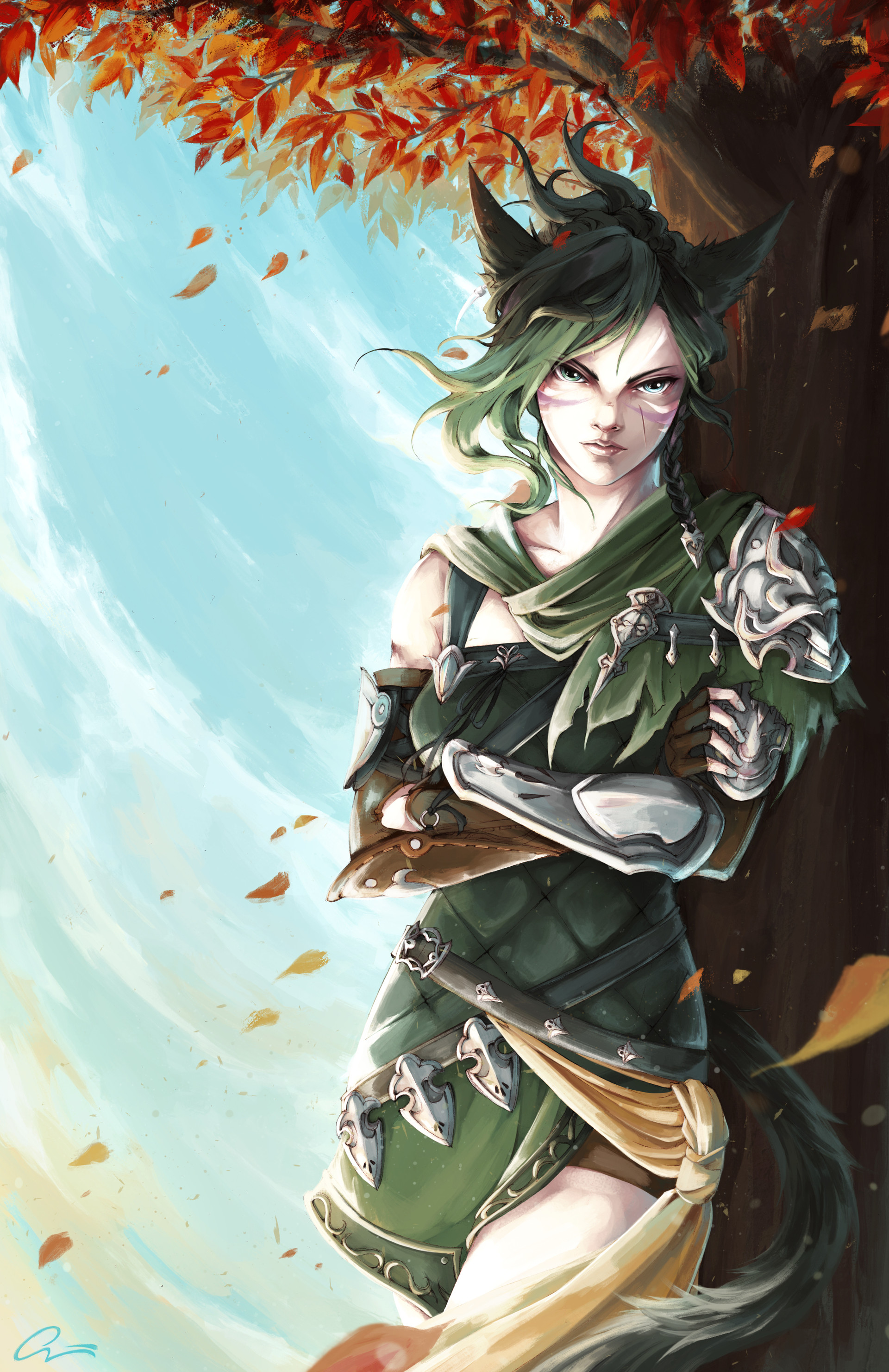 Artstation The Jade Huntress Commission Onyrica C Inesta