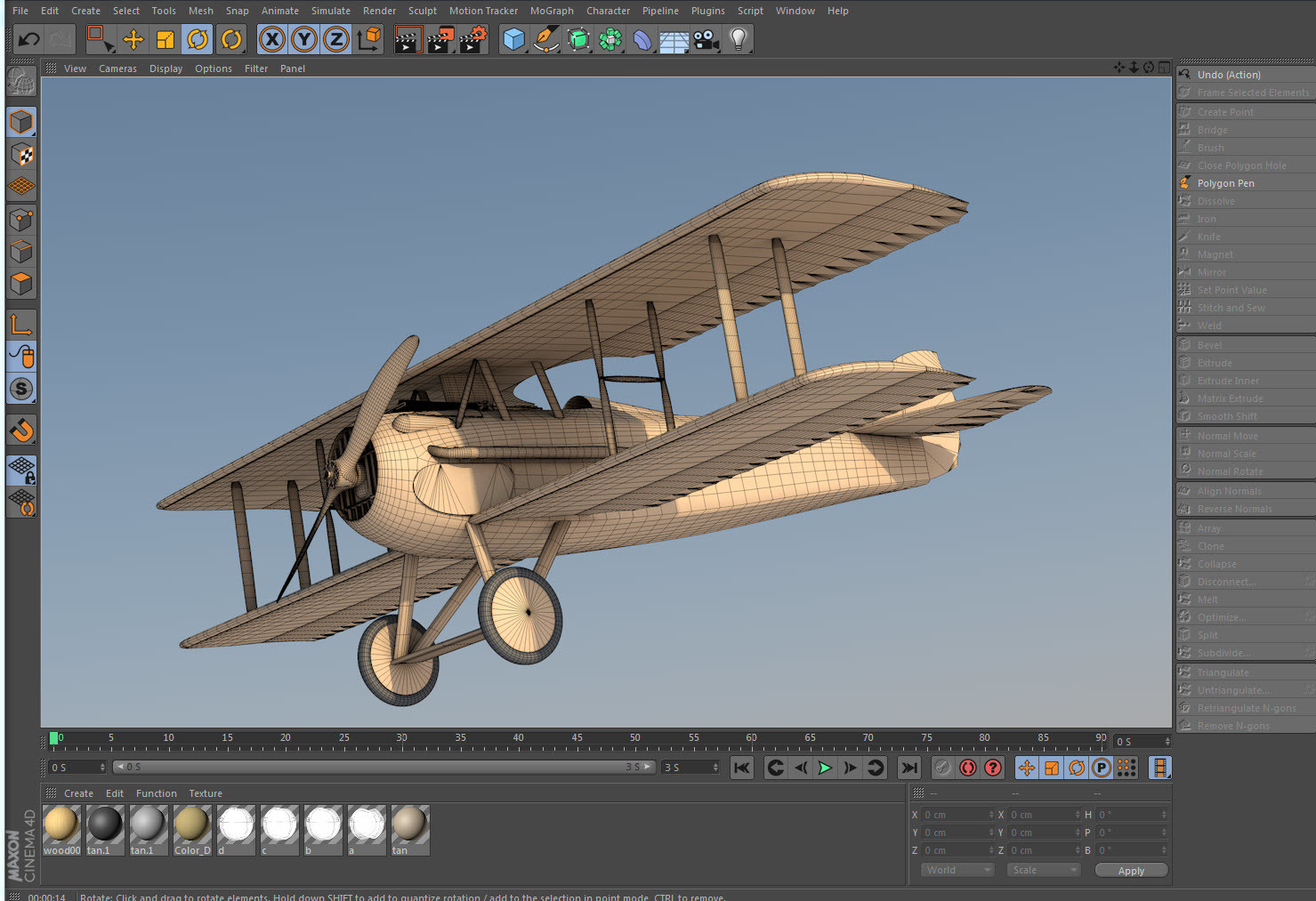 20: SPAD XIII wireframe work in progress.