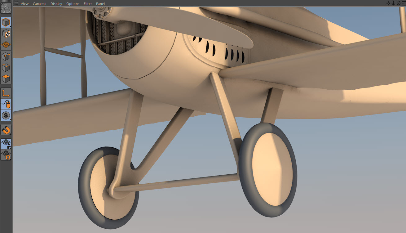 26: I created new gear struts in place of the placeholders.