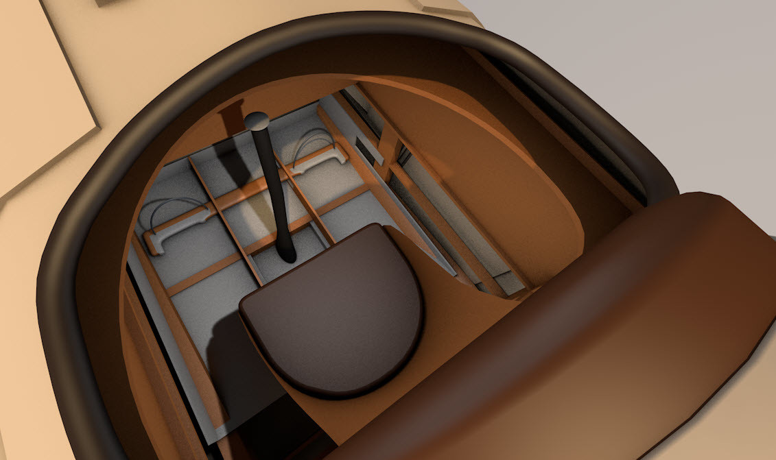 48: Adding the stick and rudder pedals and instrument deck