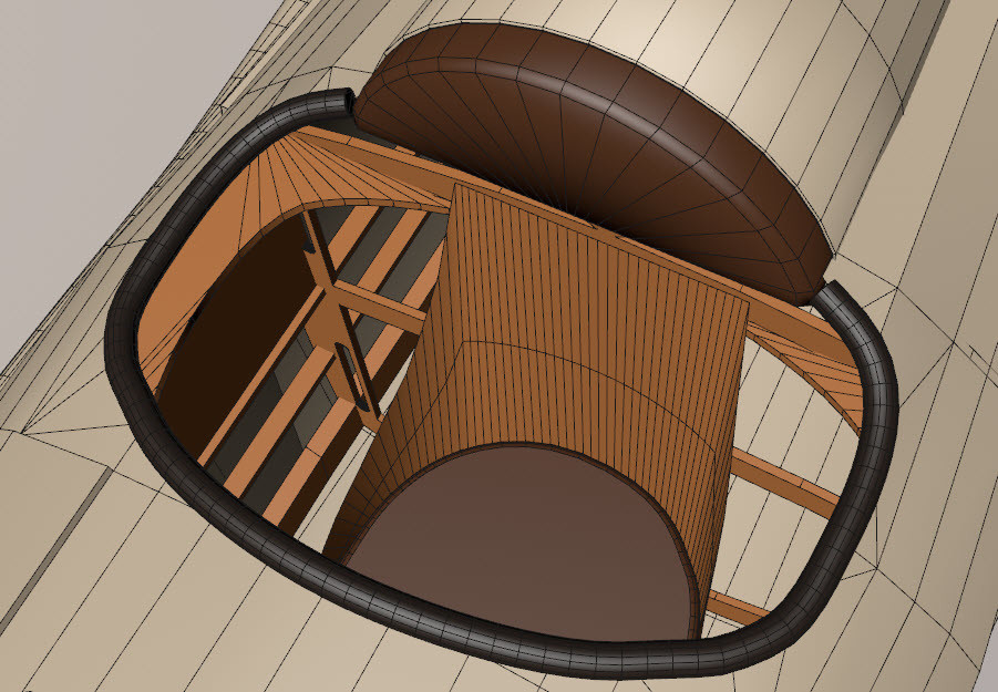49: Adding misc. wood items inside the cockpit