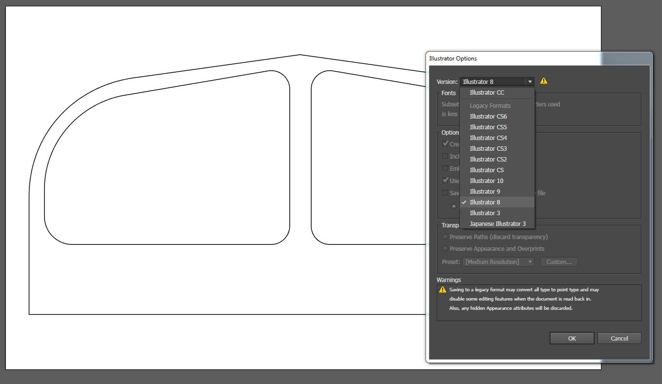 85: Creating the windshield first in Adobe Illustrator and exporting the lines out of it into Cinema 4D. You have to save with Illustrator 8.0 to import into Cinema 4D.