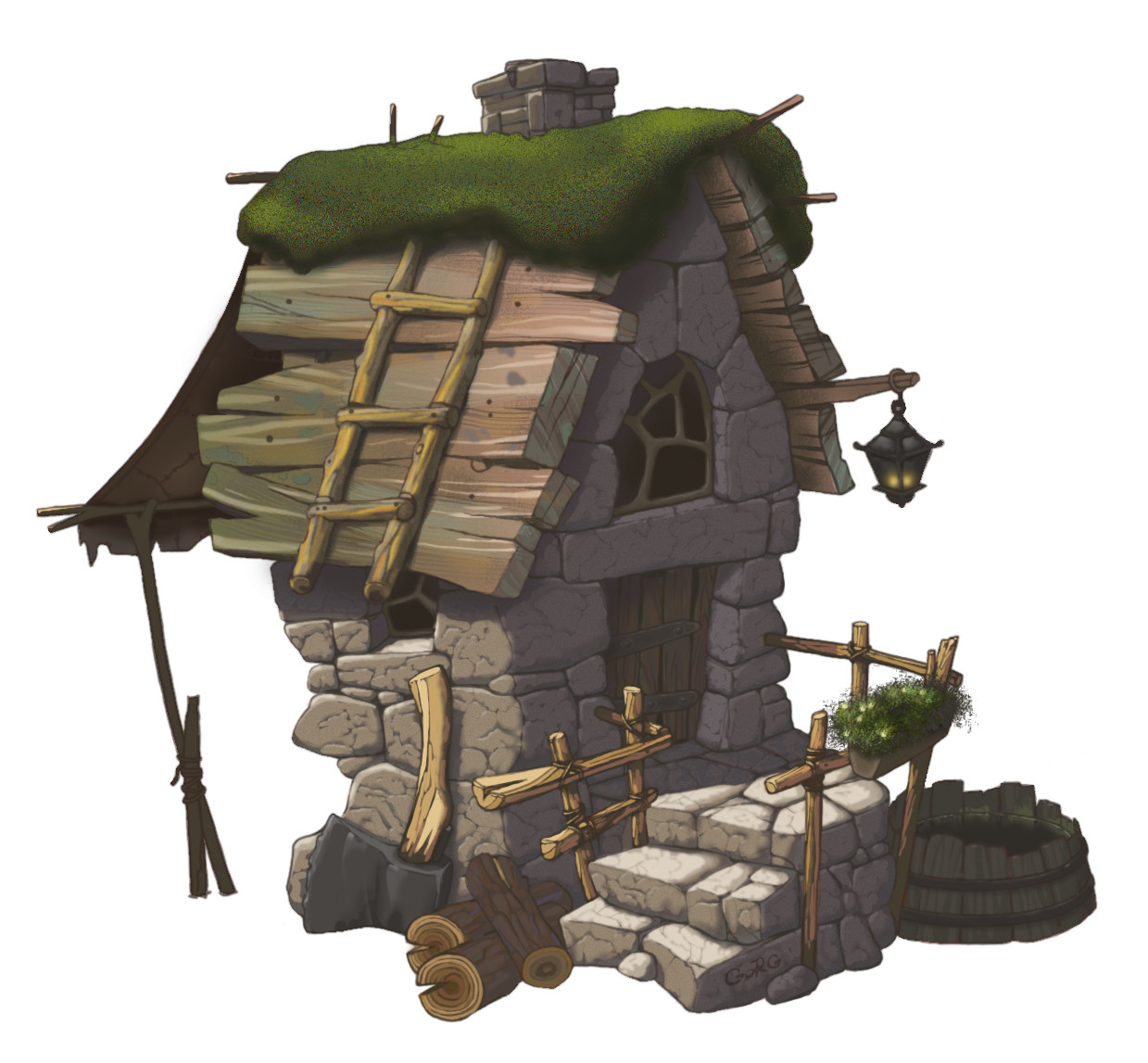 Artstation House Of Lumberjack Gorg Artist