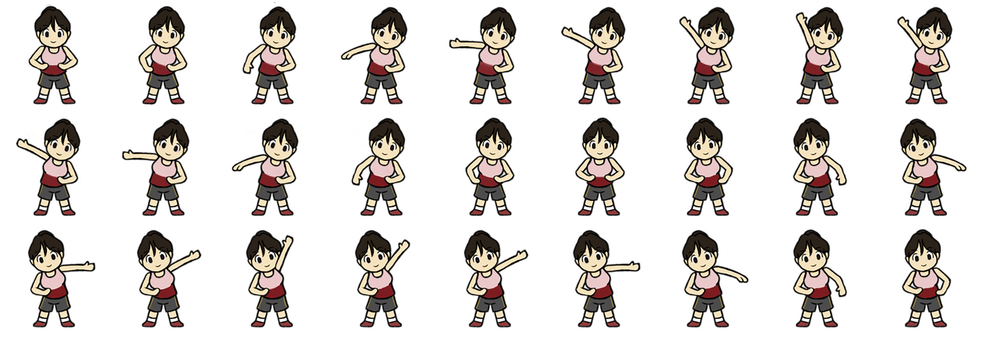 Artstation Other Characters Sprite Sheets Karine Oliveira Set of flat halloween game characters for design. sprite sheets karine oliveira